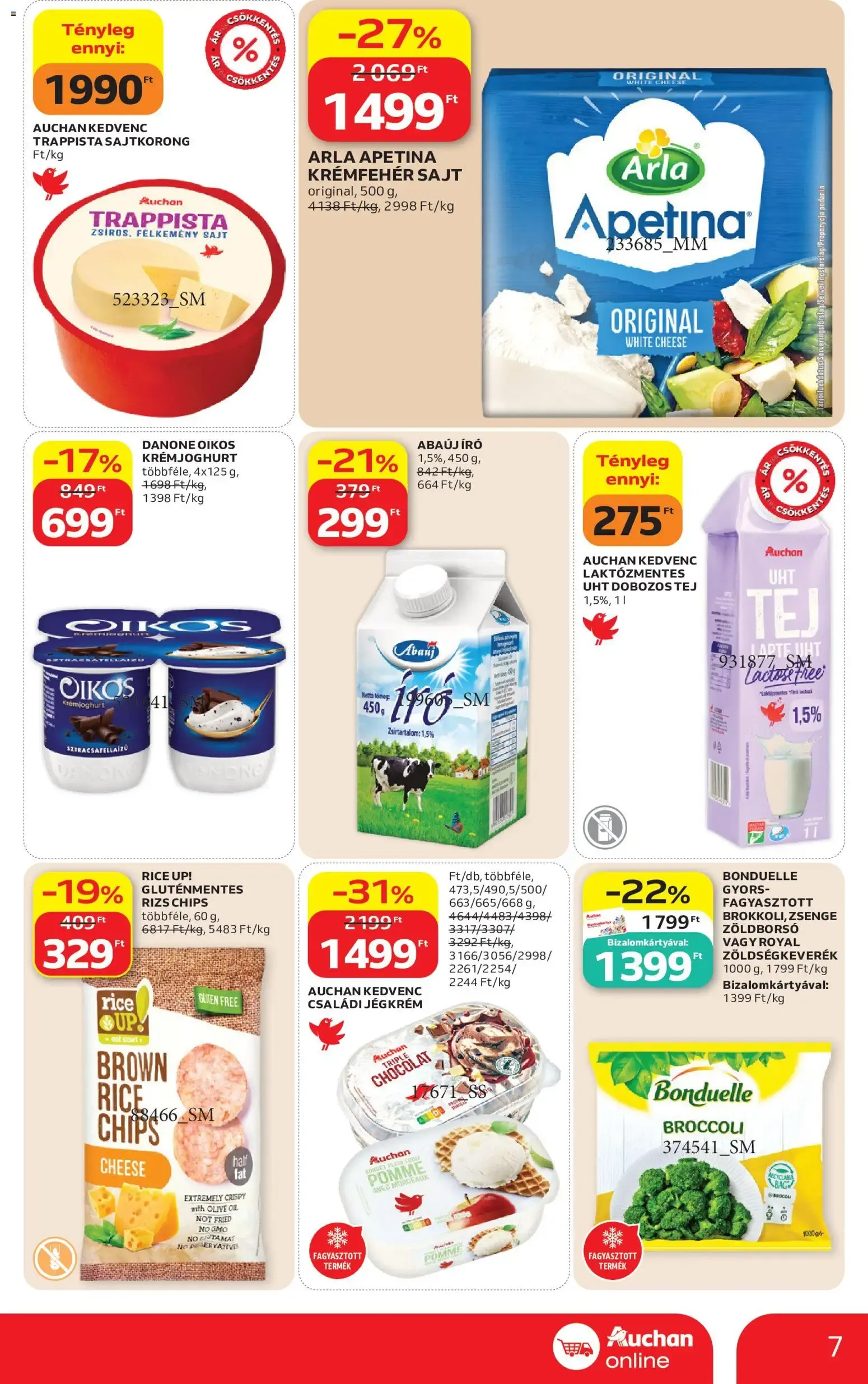 Katalógus Auchan Szupermarket akciós újság - 2026.07.16. -tól/töl > akció, lapozható szórólap 🛍️ július 16.-tól július 22.-ig 2026. - Oldal 7