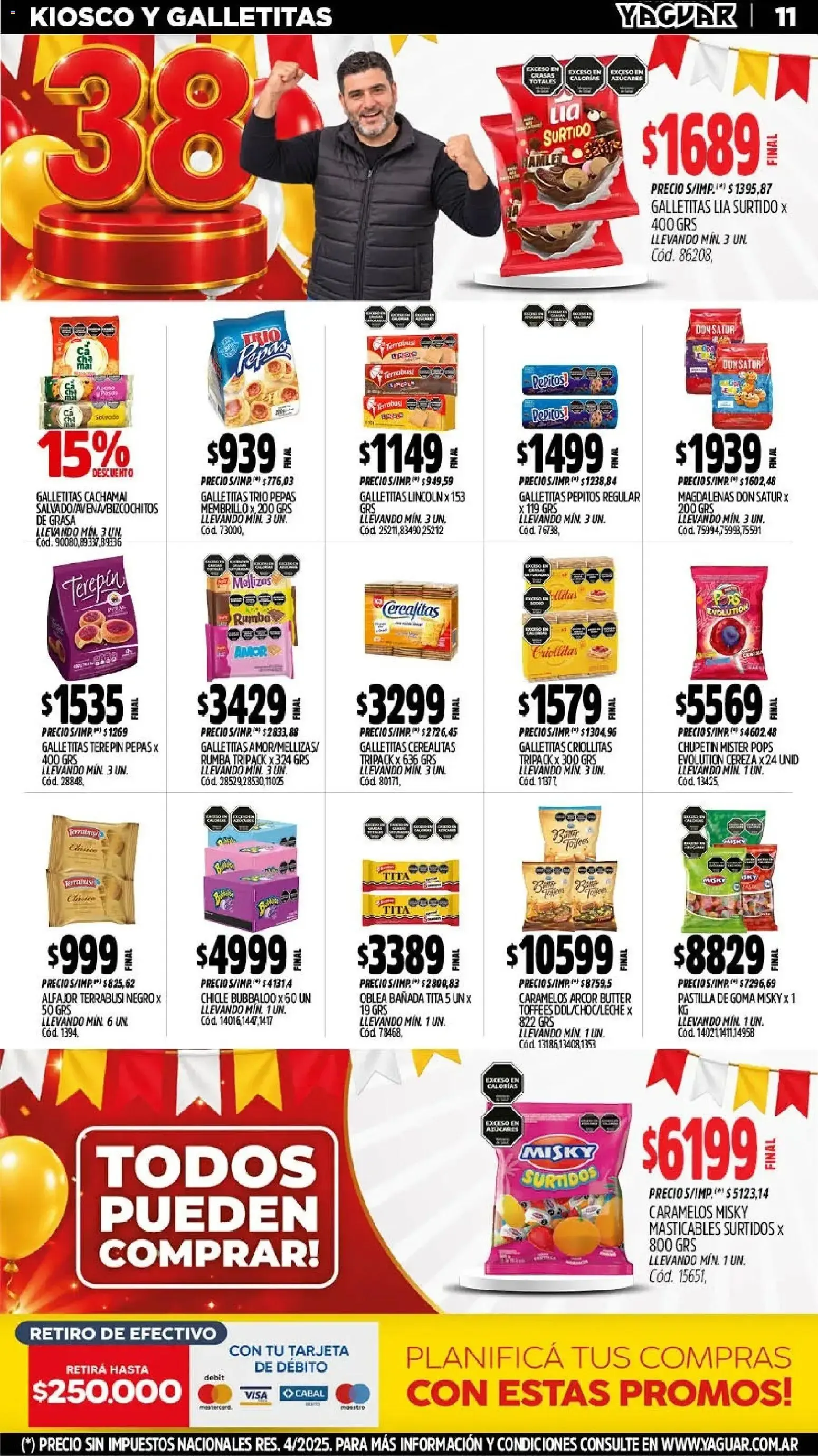 Ofertas de Mayorista Yaguar - El Cumple del Año 19 de octubre al 25 de octubre 2026 - Página 12 del catálogo