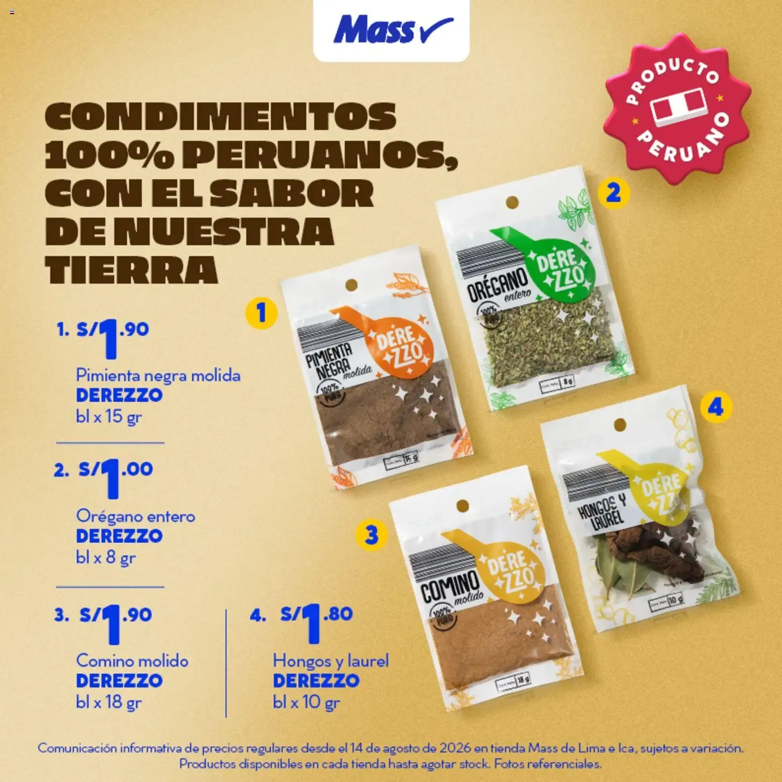 Catalogo de Catálogo Mass - Especial Pasión por el Perú online del 14/08/2026 14 de agosto al 6 de setiembre 2026 - Pag 4