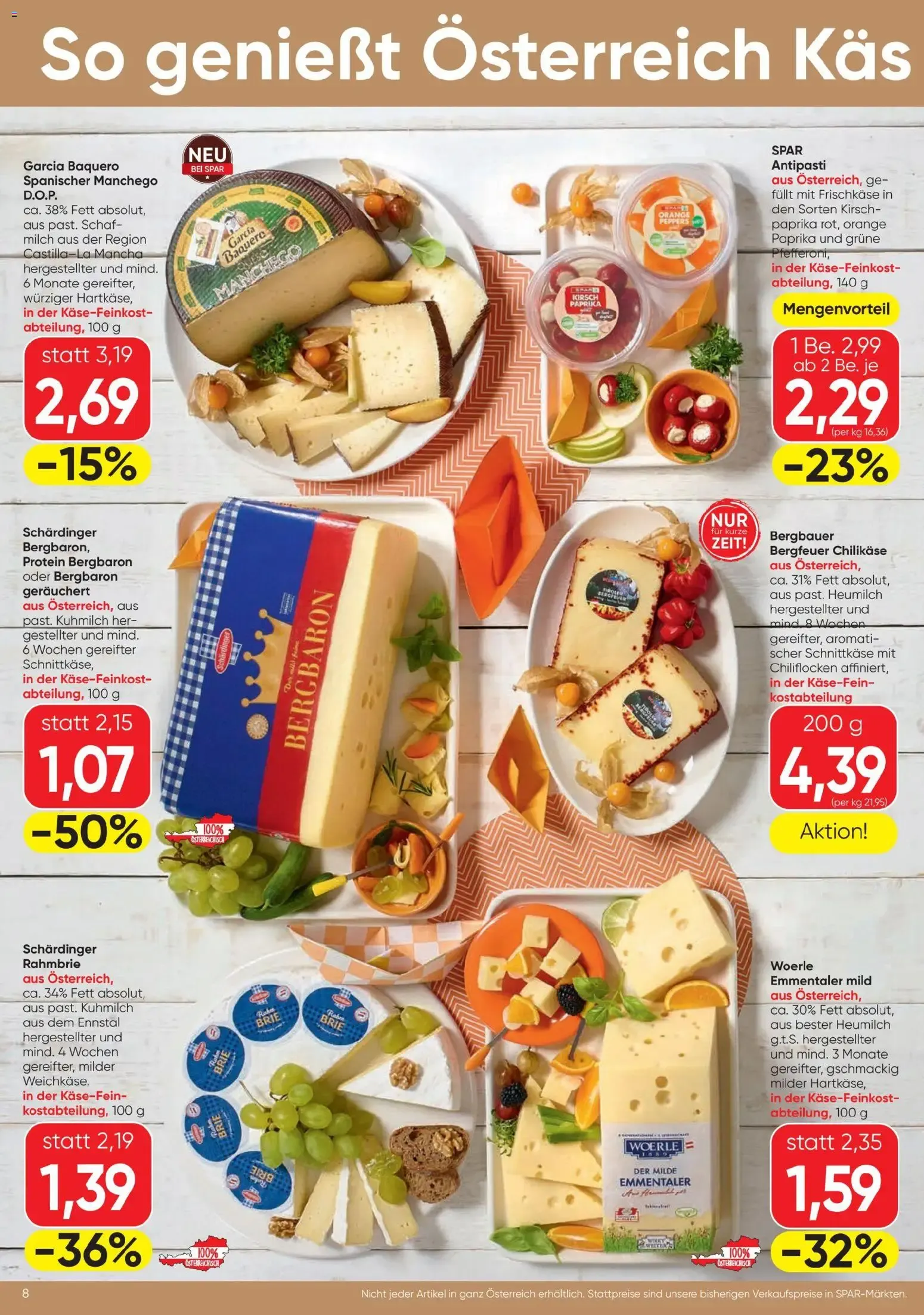 Spar - Flugblatt (30.07.2026) - Angebote und Prospekt von 30. Juli bis 12. August 2026 - Flugblätt seite  8
