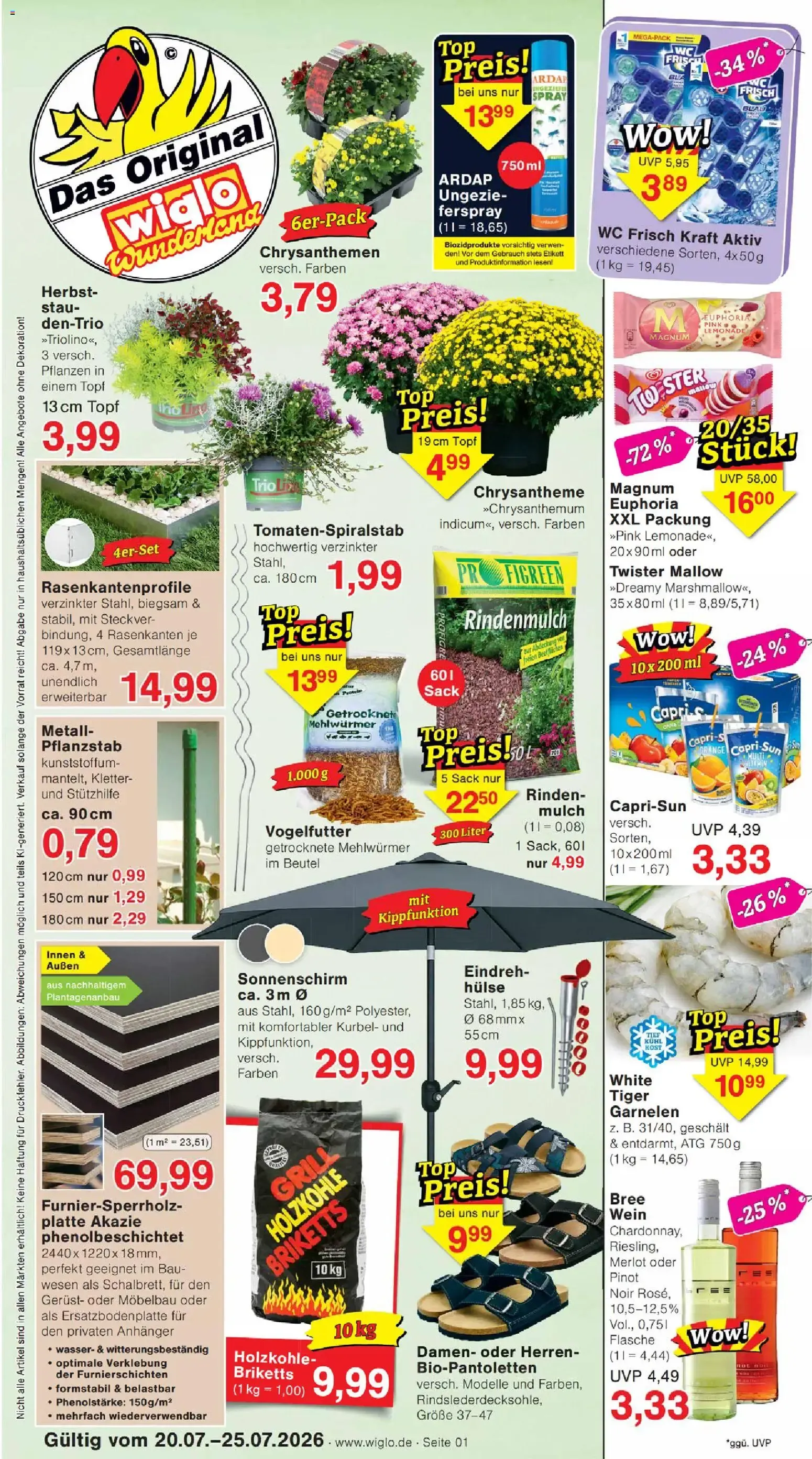 Wiglo Wunderland Prospekt vom 20.07.2026 – Angebote online