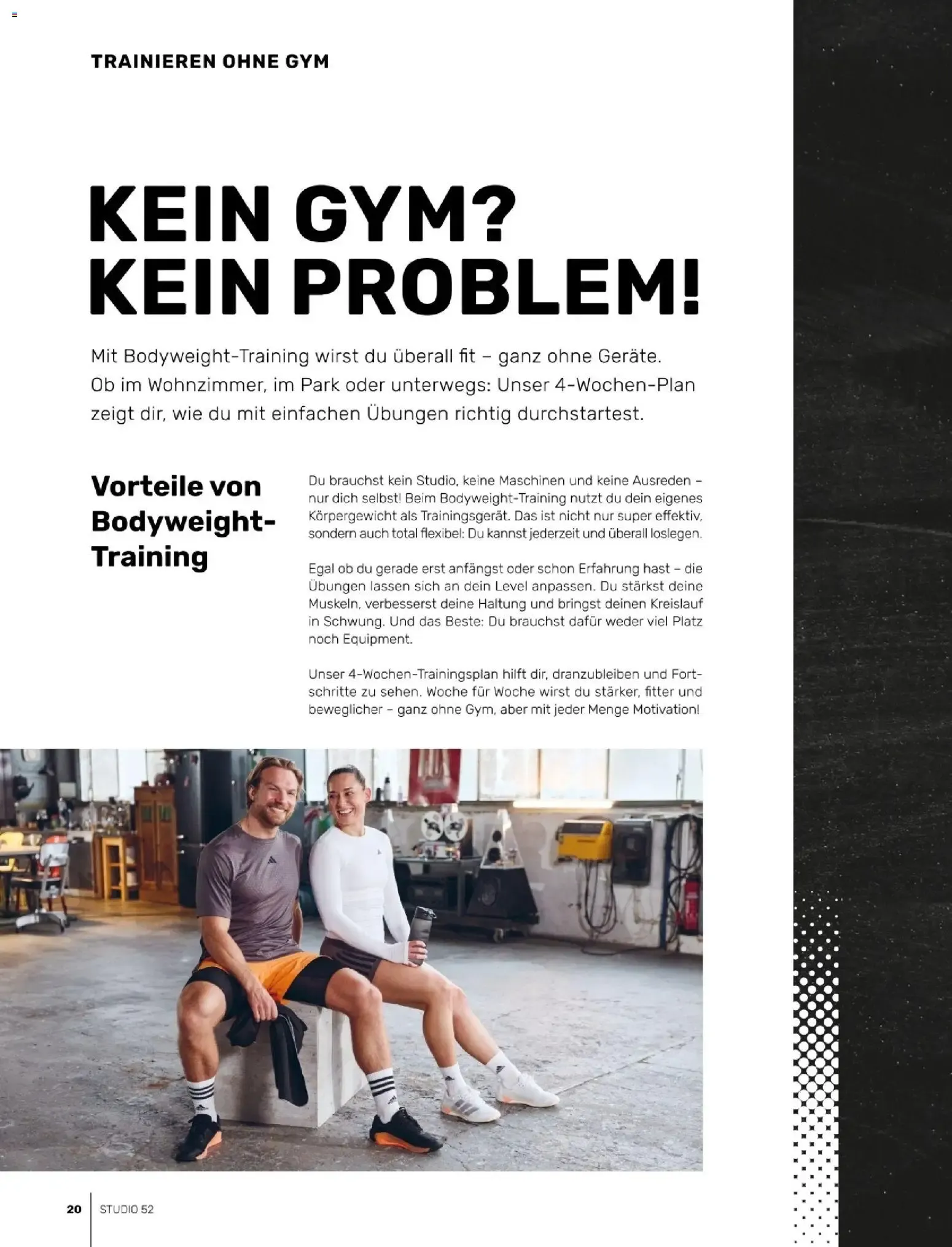 HOME OF STUDIO 52 TRAINING von 26. Januar bis 30. August 2026 - Prospekt seite 20