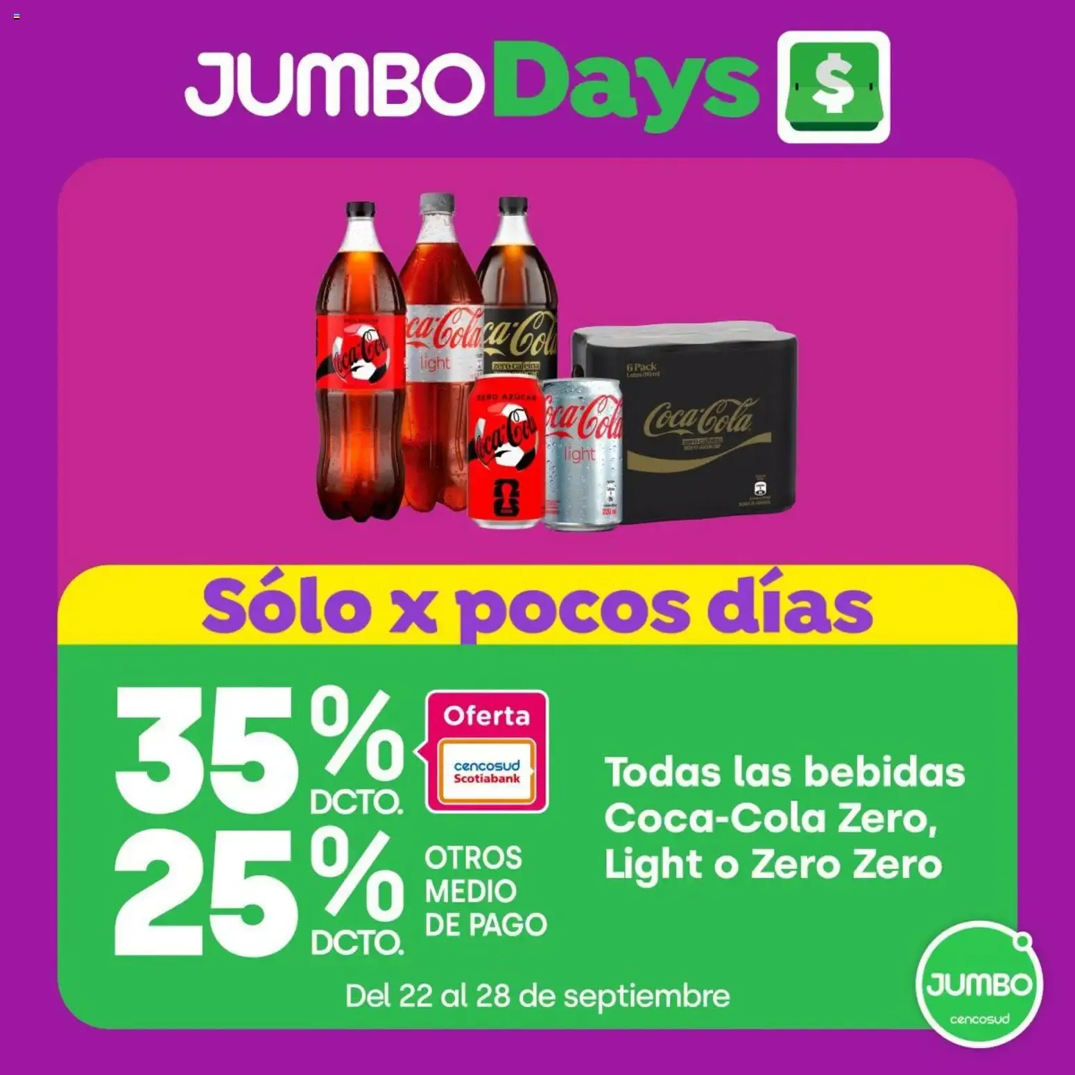 Jumbo Days: Oferta en Coca-Cola