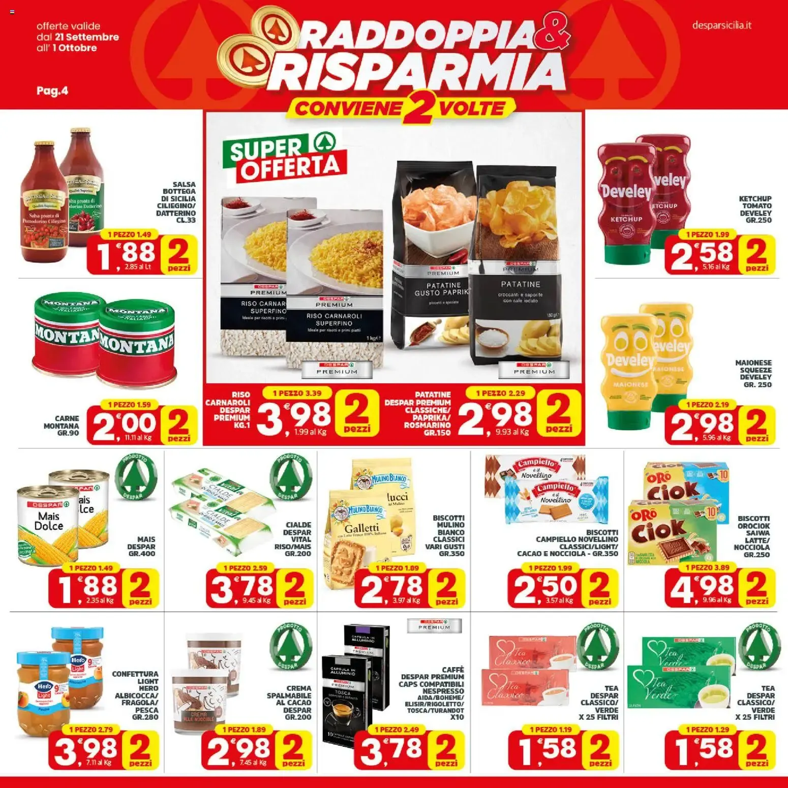 Raddoppia & Risparmia da 21 settembre a 1 ottobre di 2026 - Pagina del volantino 4