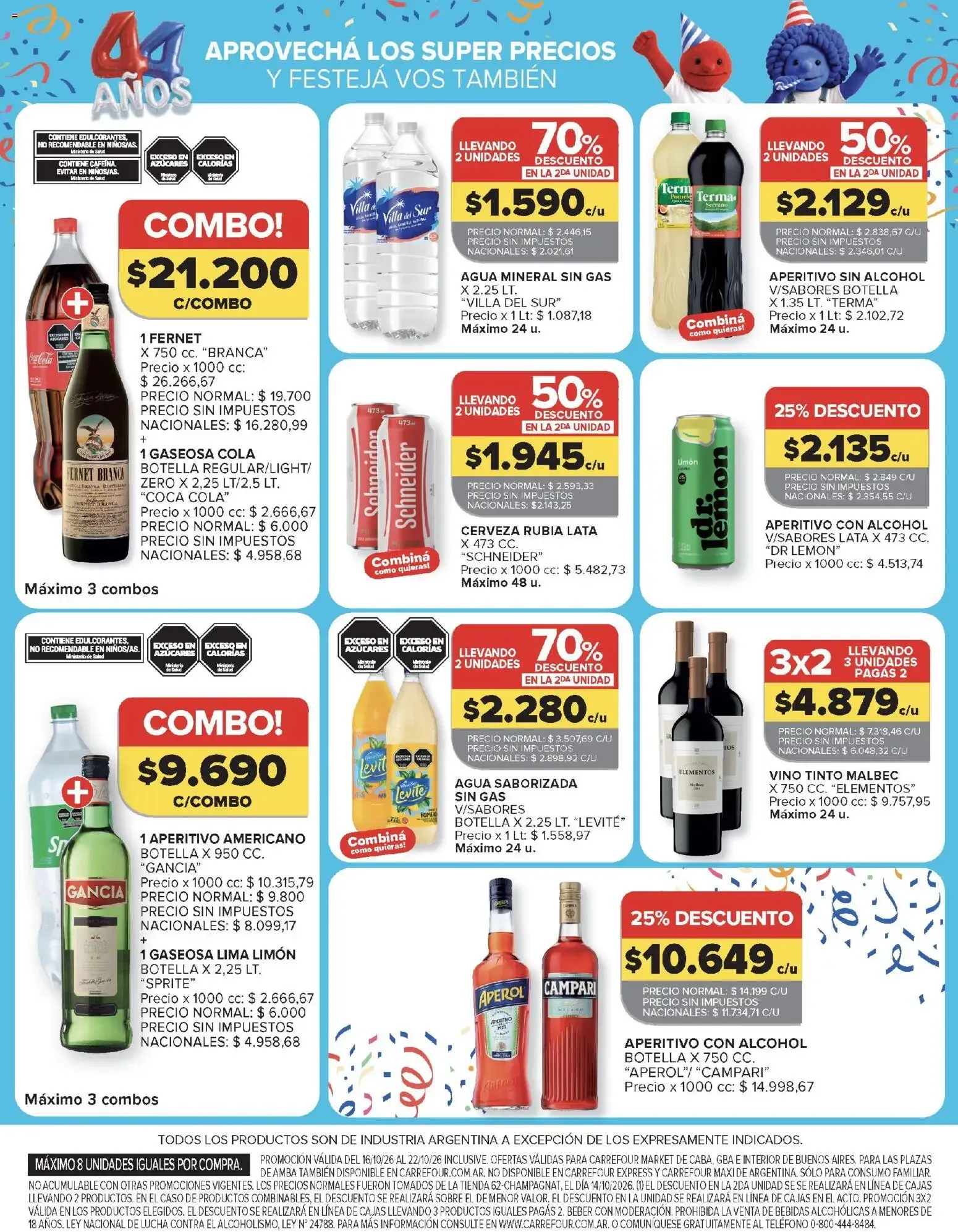 Ofertas de Carrefour: 3ra Semana de Festejos y 44 Años - Ofertas de Productos Carrefour 16 de octubre al 22 de octubre 2026 - Página 55 del catálogo
