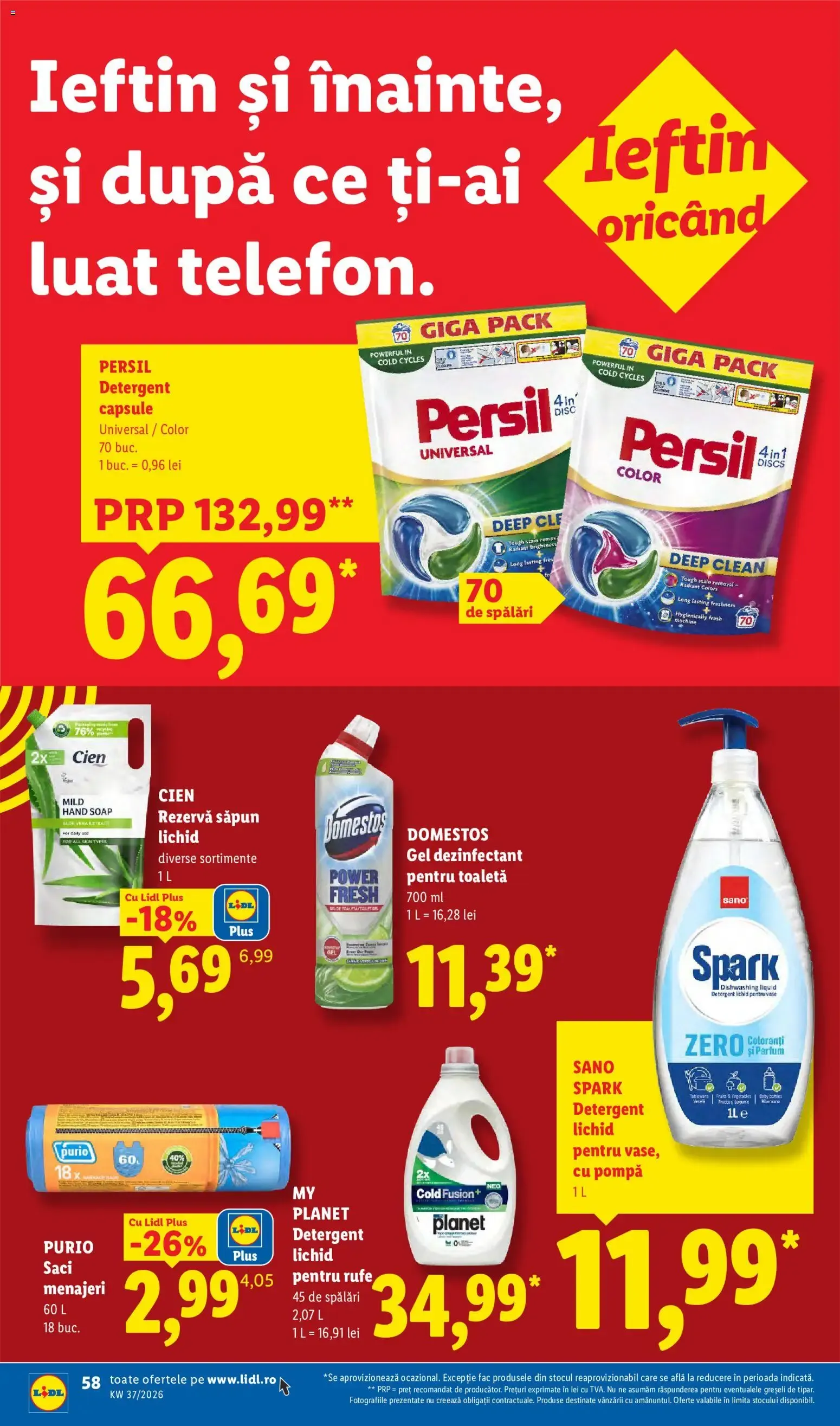 Catalog Catalog LIDL 07.09.2026 - Oferta și Revista online de la 7 septembrie până la 13 septembrie 2026 - Revista Pagina 58