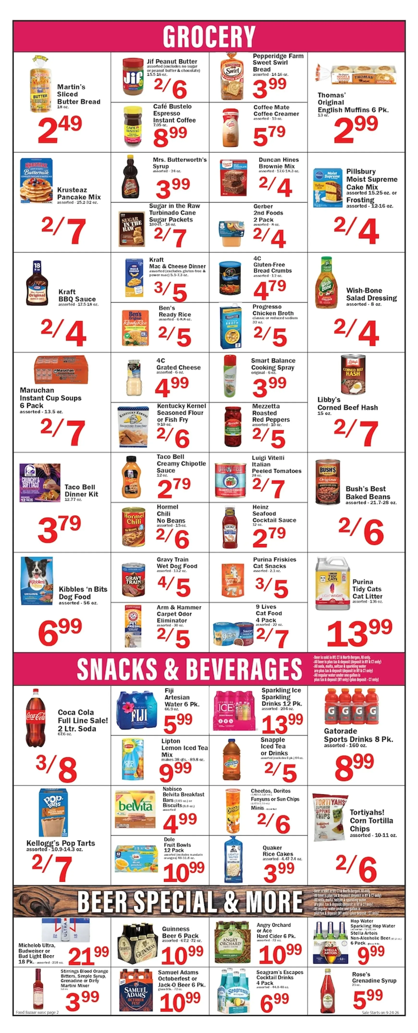 Weekly ad Food Bazaar Supermarket Flyer from September 24 to September 30 2026 - Page 2