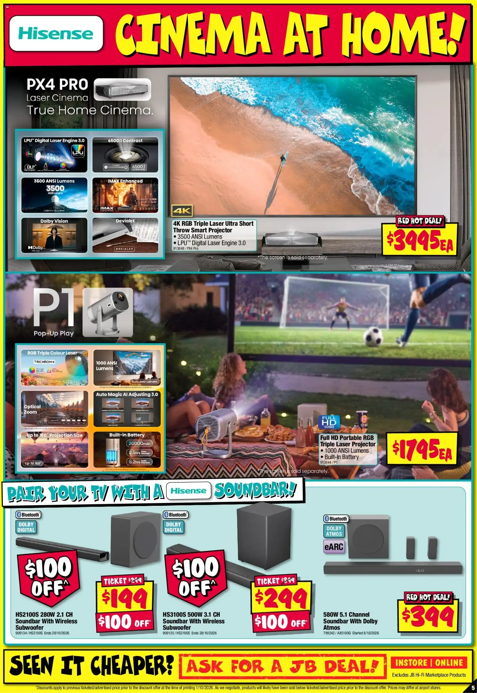 JB Hi-Fi catalogue Hisense Sellout - 15/10/2026 > weekly / monthly specials - Catalogue valid from 15 October to 21 October 2026 - page 5