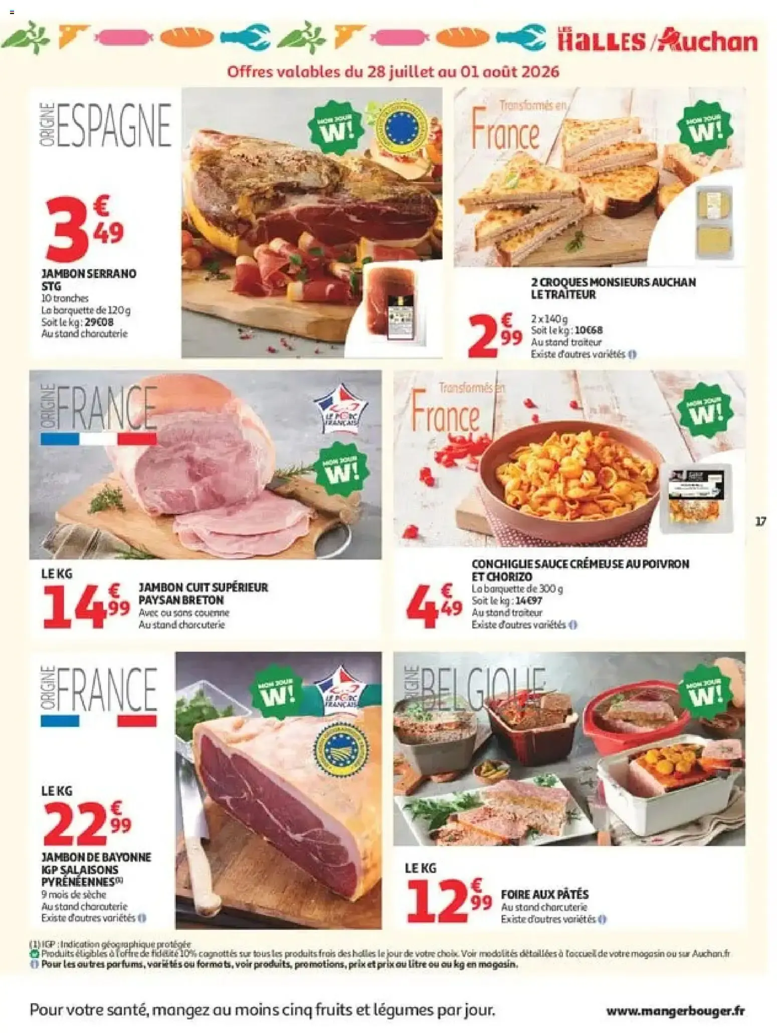 Auchan: Offres du moment du 28 juillet au 9 août 2026 - Catalogue page 17