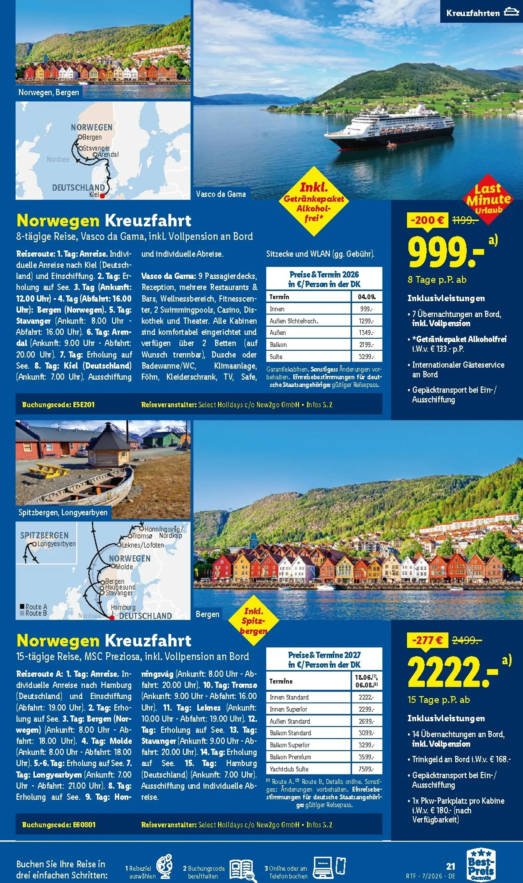 Lidl Reisen: Auf die Berge, fertig, los. Last Minute Urlaub von 15. Juli bis 15. August 2026 - Prospekt seite 21