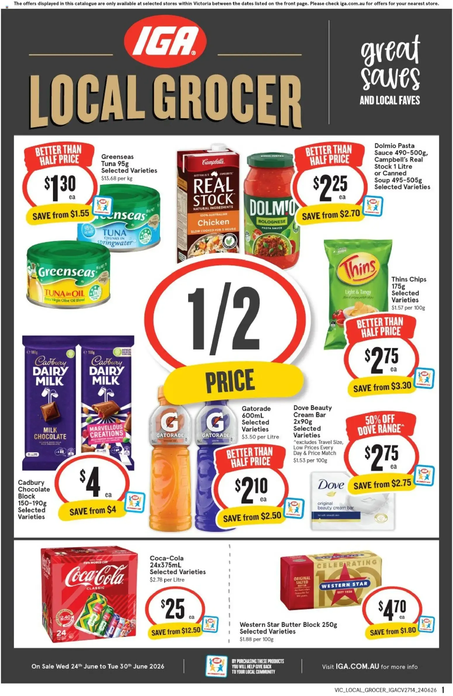 IGA LOCAL GROCER - Catalogue valid from 24 June to 30 June 2026 - page 1