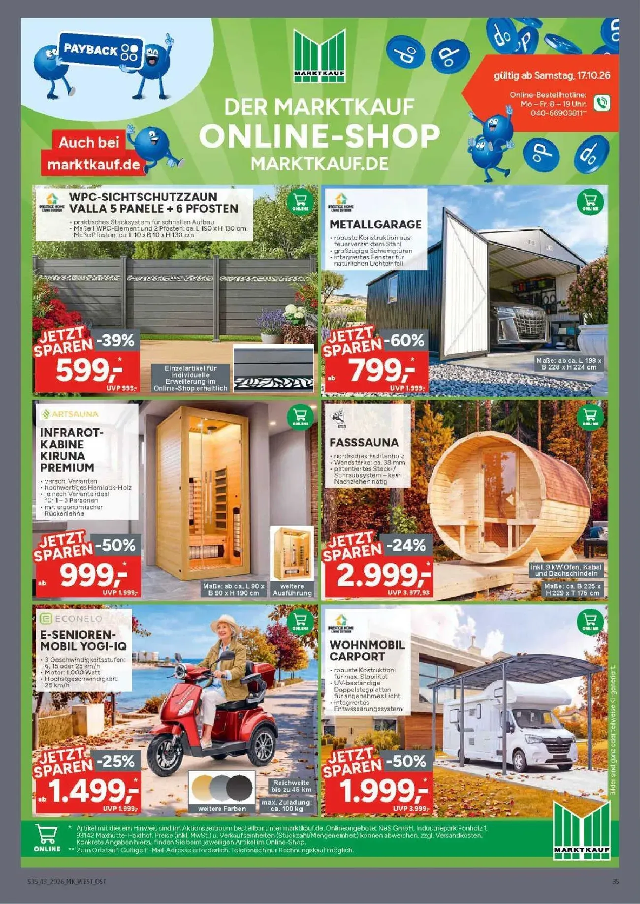 Marktkauf App: Scannen & Clever Sparen von 19. Oktober bis 24. Oktober 2026 - Prospekt seite 35