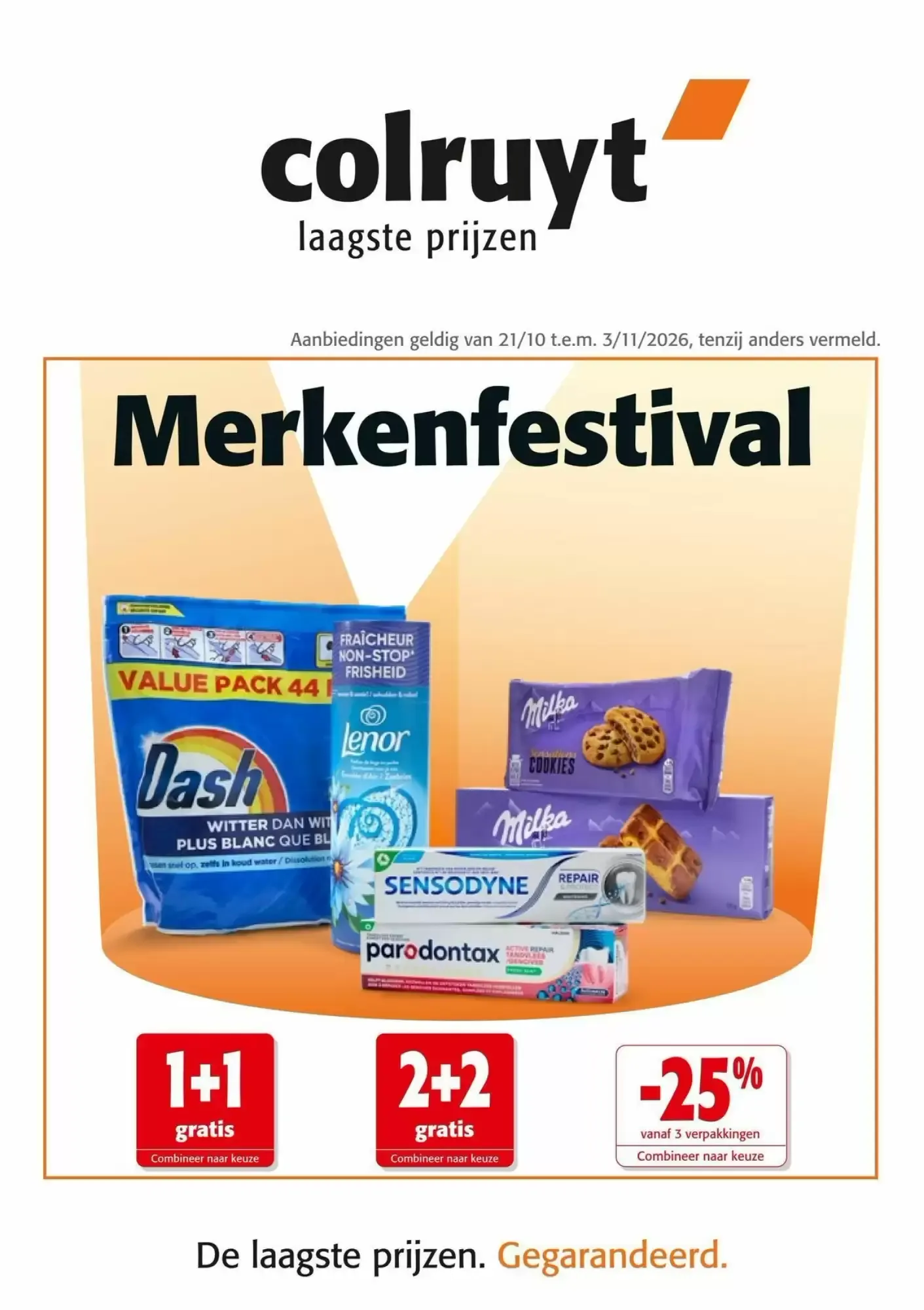 Merkenfestival van 21 oktober tot 3 november 2026 - folder pagina 1