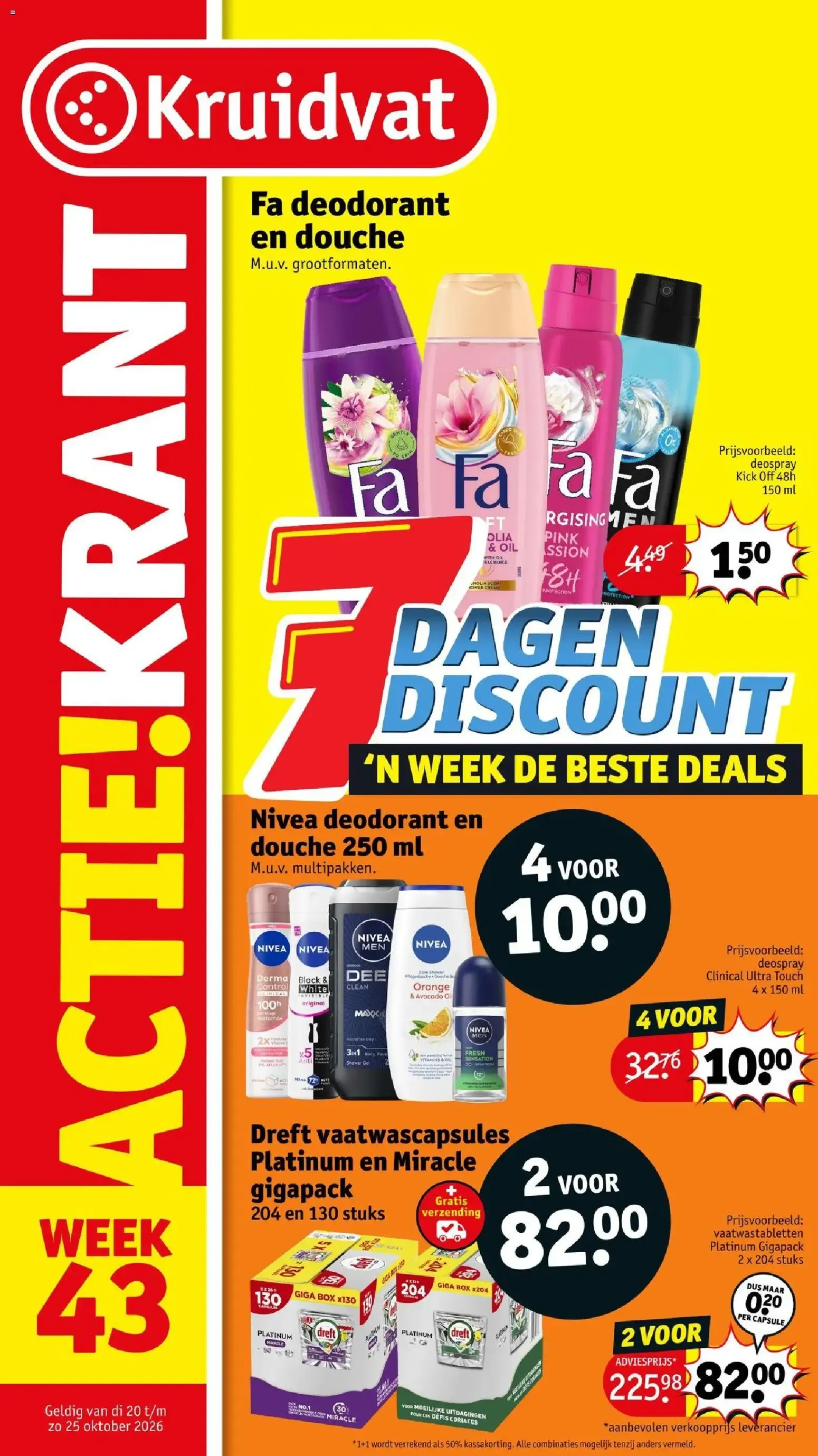 Kruidvat folder vanaf 20-10-2026 - volgende, deze week van 20 oktober tot 25 oktober 2026 - Folder pagina 1
