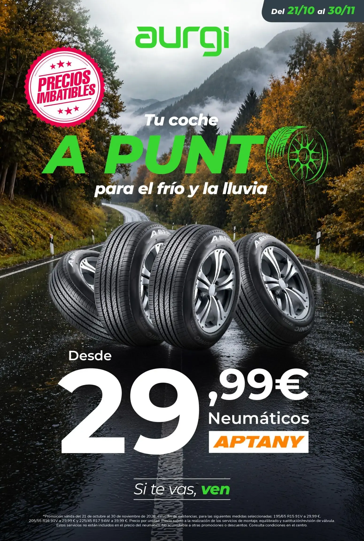 Catálogo de Aurgi: Tu coche a punto para el frío y la lluvia 21 de octubre al 30 de noviembre 2026 - Página 1