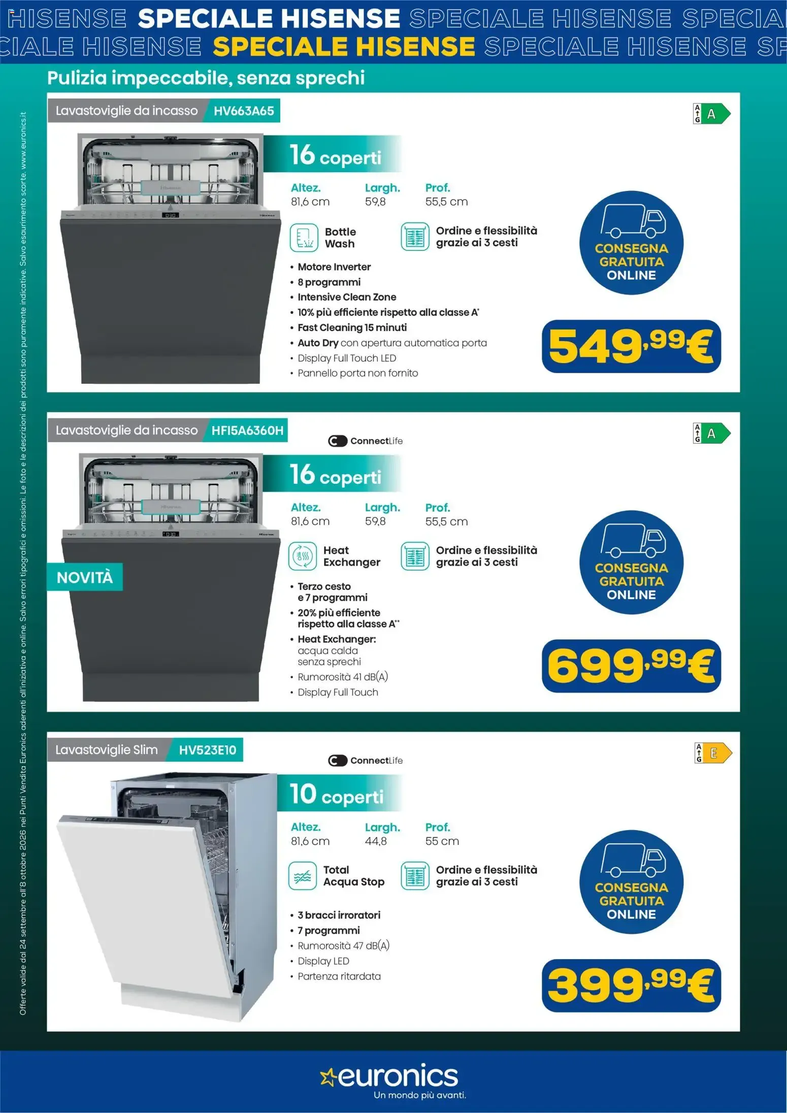 Euronics Speciale Hisense Tech da 24 settembre a 8 ottobre di 2026 - Pagina del volantino 4