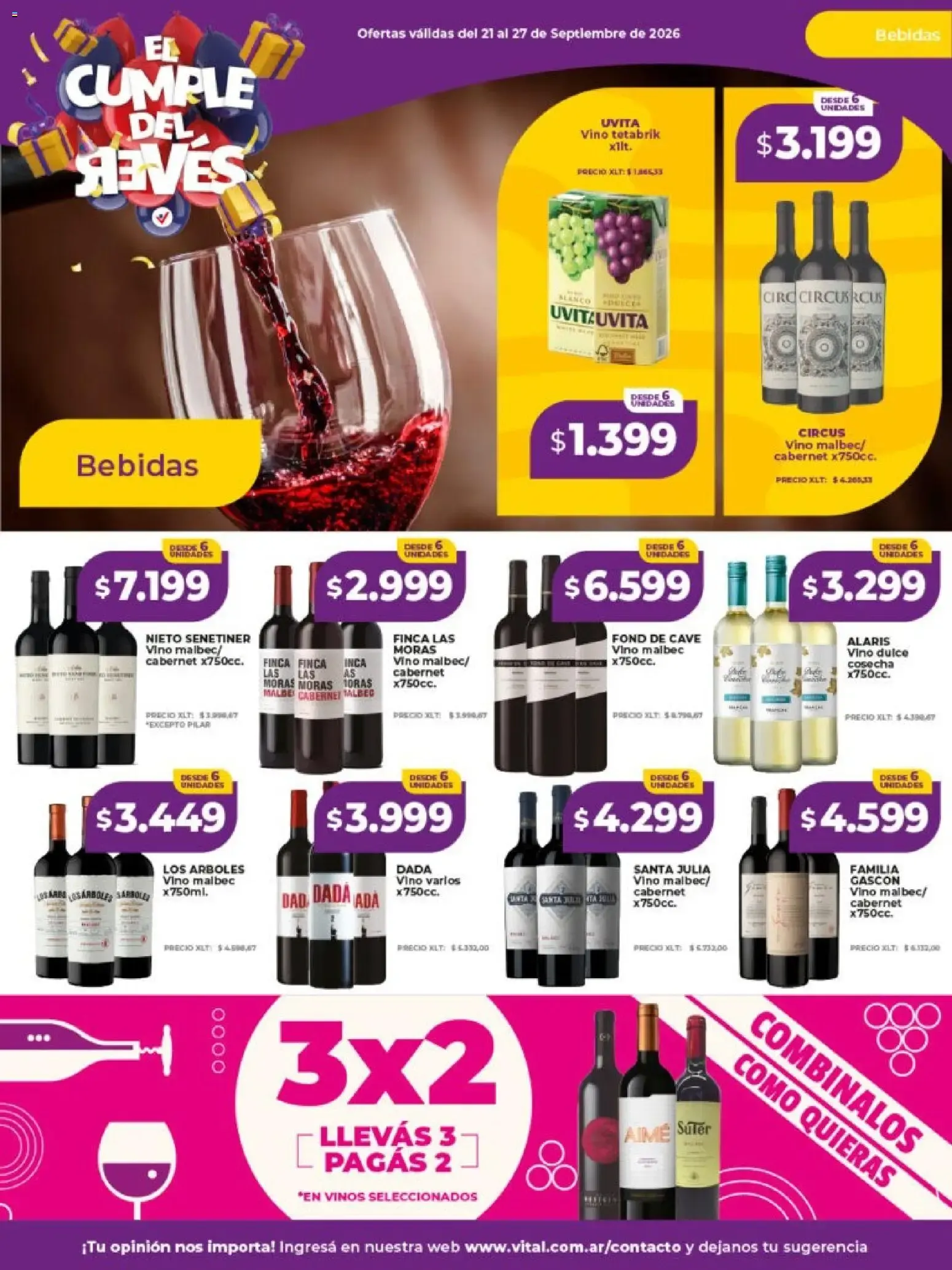 Ofertas de Vital Supermayorista - El Cumple del Jueves 21 de septiembre al 27 de septiembre 2026 - Página 16 del catálogo