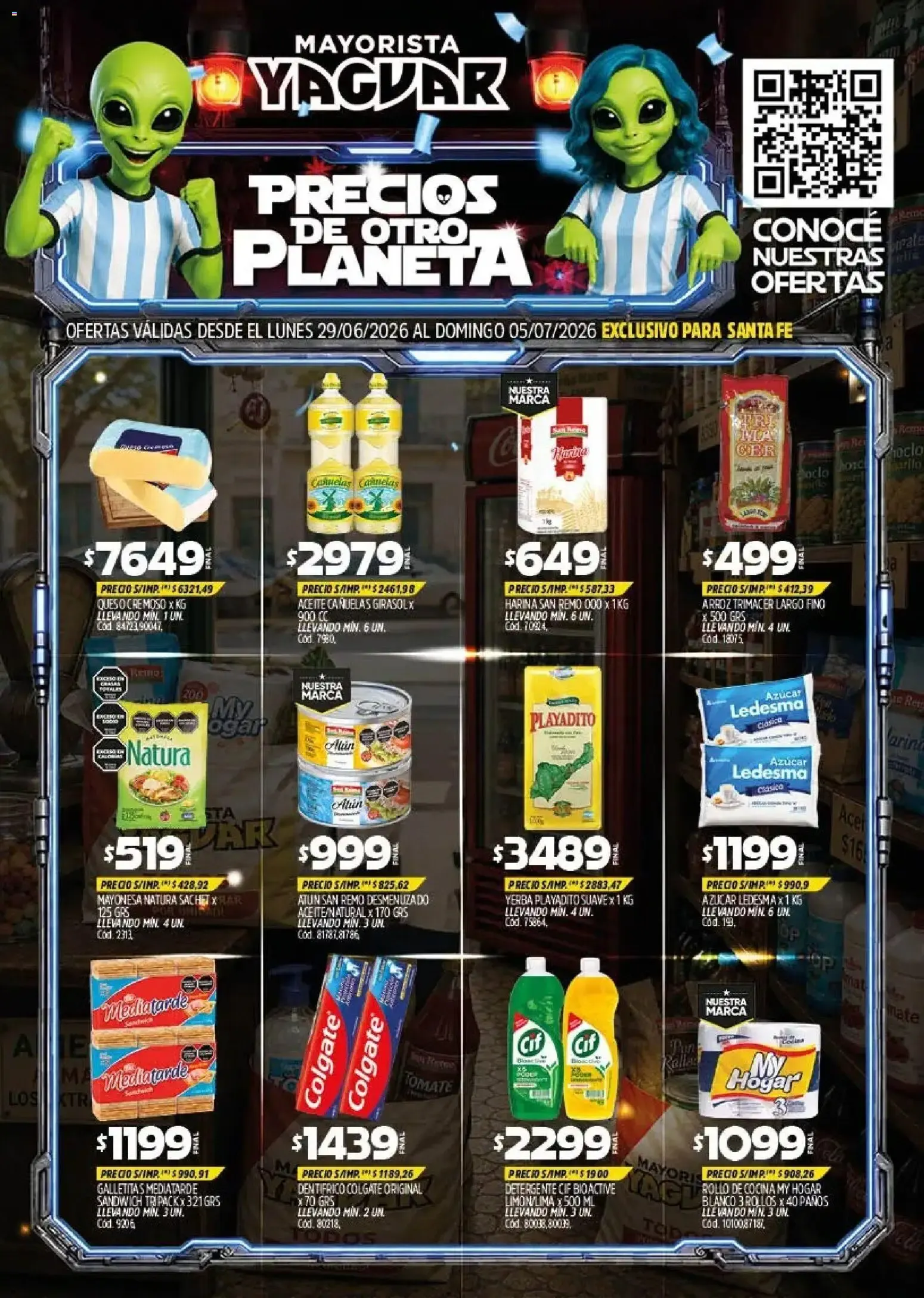 Ofertas de Yaguar - Oferta Semanal Santa Fé del 29/06/2026 - 04/07/2026 29 de junio al 5 de julio 2026 - Página 1 del catálogo