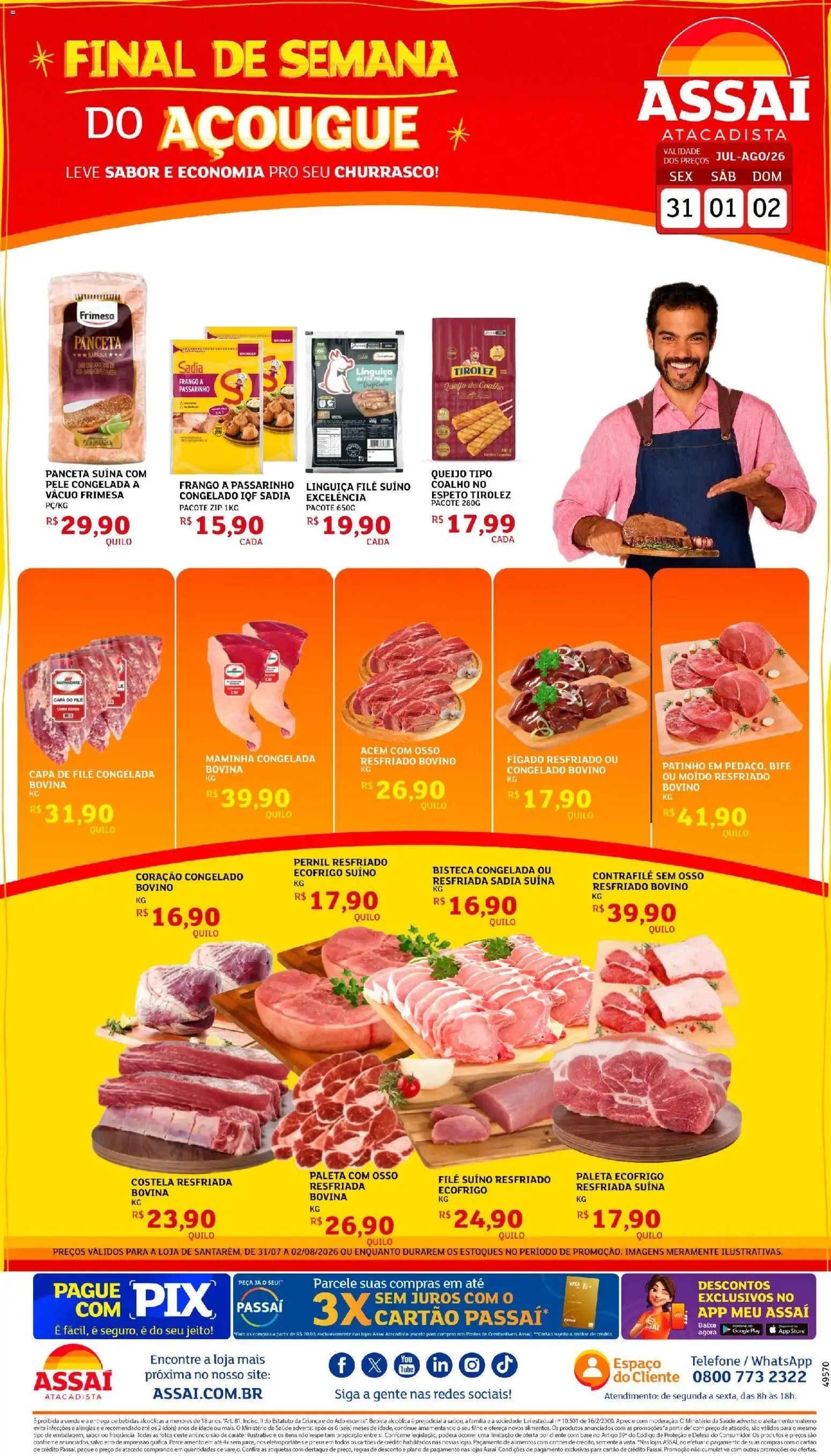 Encarte de Assaí Atacadista ofertas - PA de 31/07/2026 | Promoções Online 31 de julho até 2 de agosto 2026 - Pagina 1