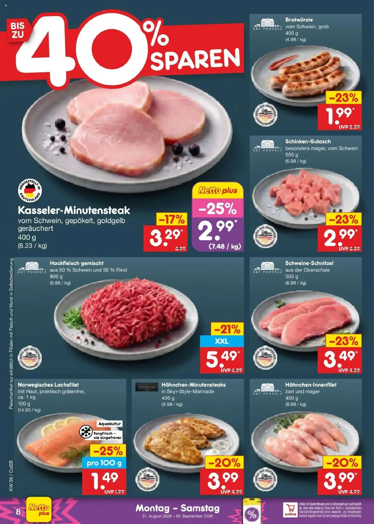 Netto Marken-Discount XXL SPAR GANZ NAH von 31. August bis 5. September 2026 - Prospekt seite 10