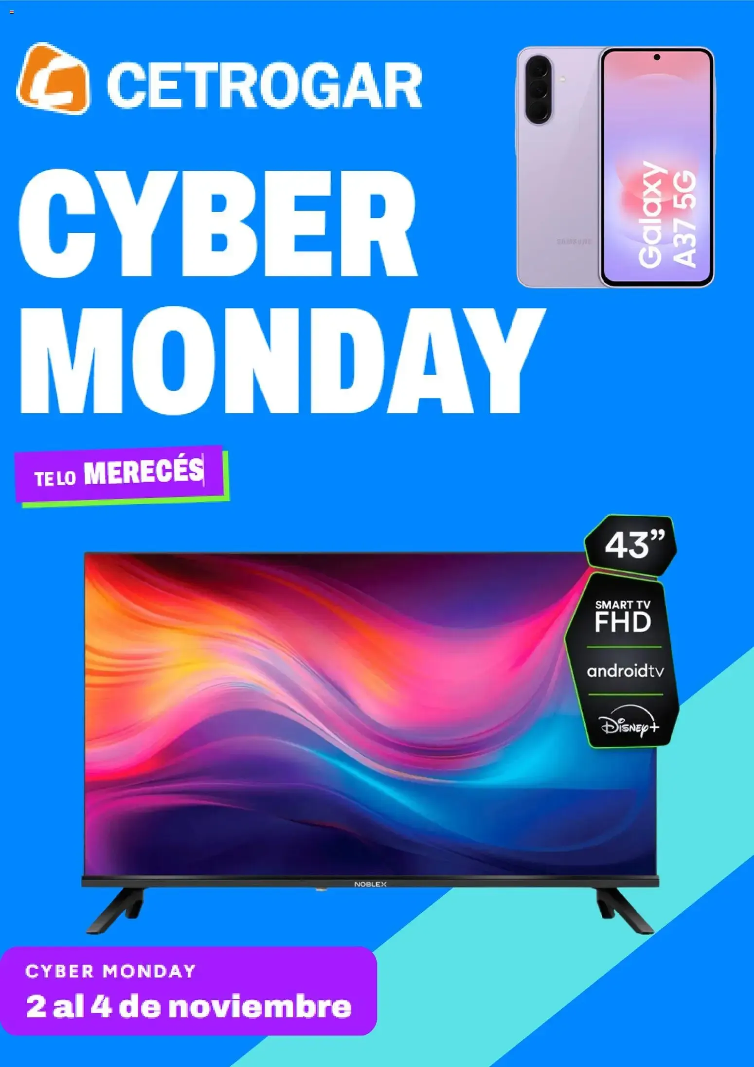 Ofertas de Cetrogar CYBER MONDAY 2 de noviembre al 4 de noviembre 2026 - Página 1 del catálogo