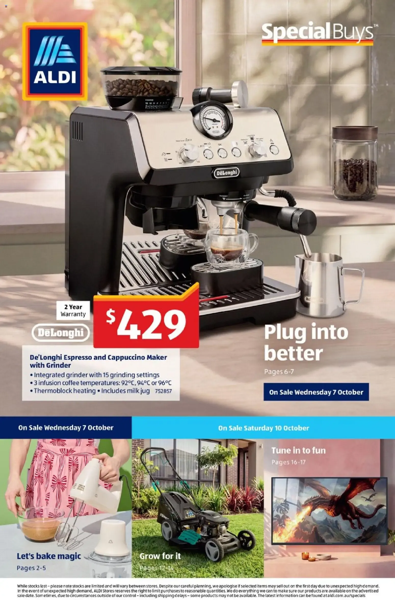 Aldi Special Buys - Catalogue valid from 7 October to 13 November 2026 - page 1