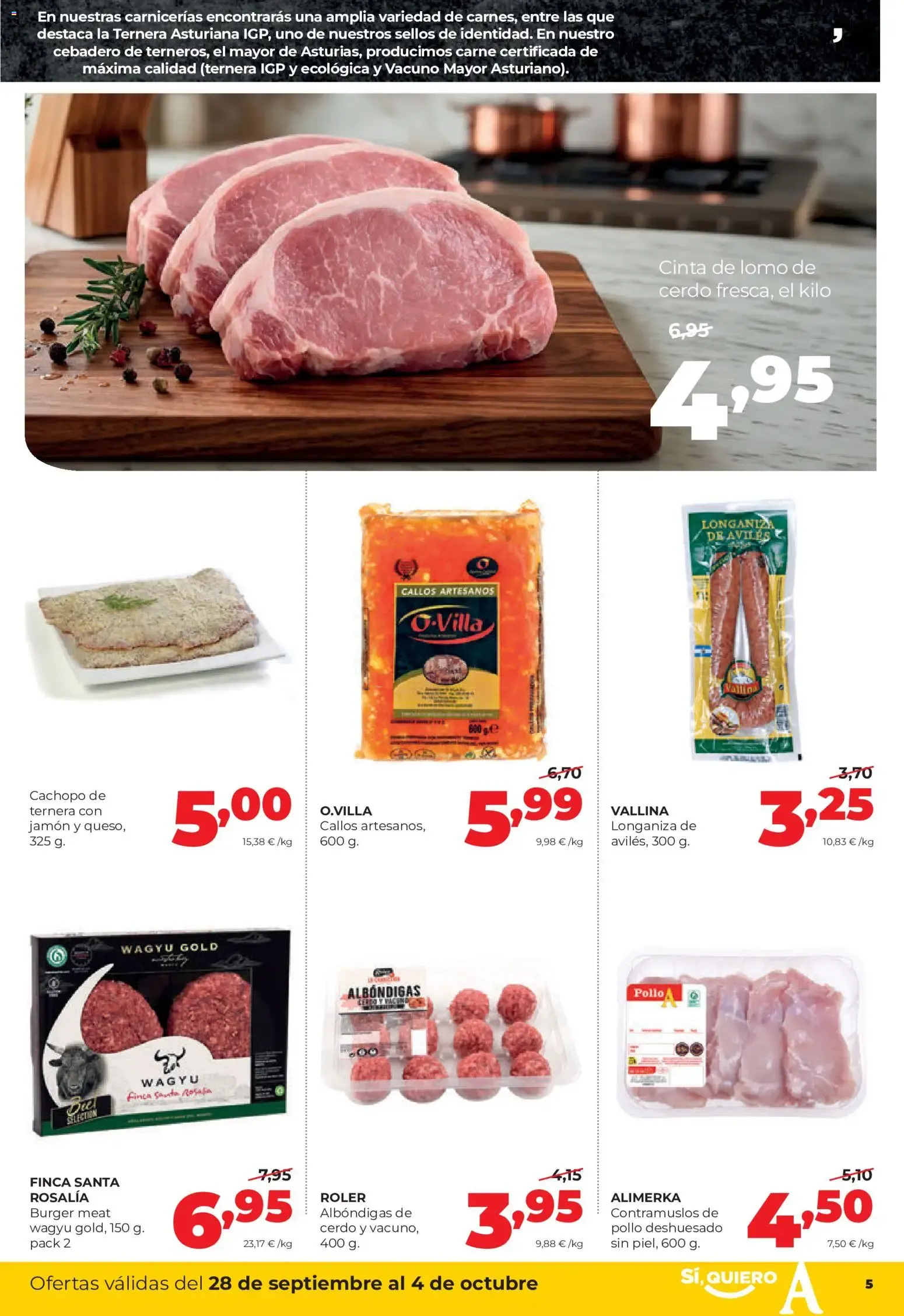 Catálogo de Alimerka folleto del 28/09/2026 | Catálogo 28 de septiembre al 4 de octubre 2026 - Página 5
