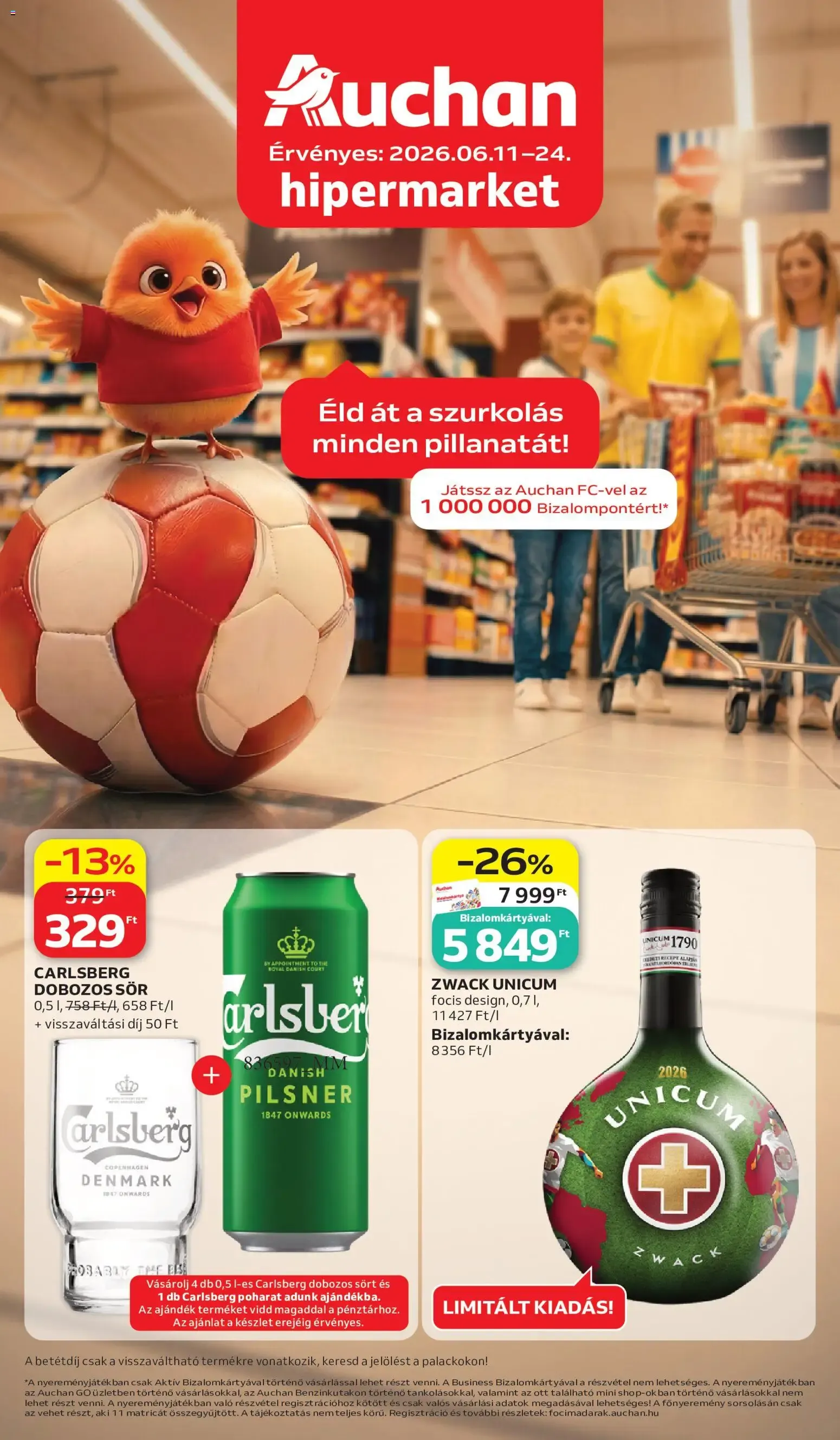 Katalógus Auchan Szúrkolj velünk - 2026.06.11. -tól/töl > akció, lapozható szórólap 🛍️ június 11.-tól június 24.-ig 2026. - Oldal 1