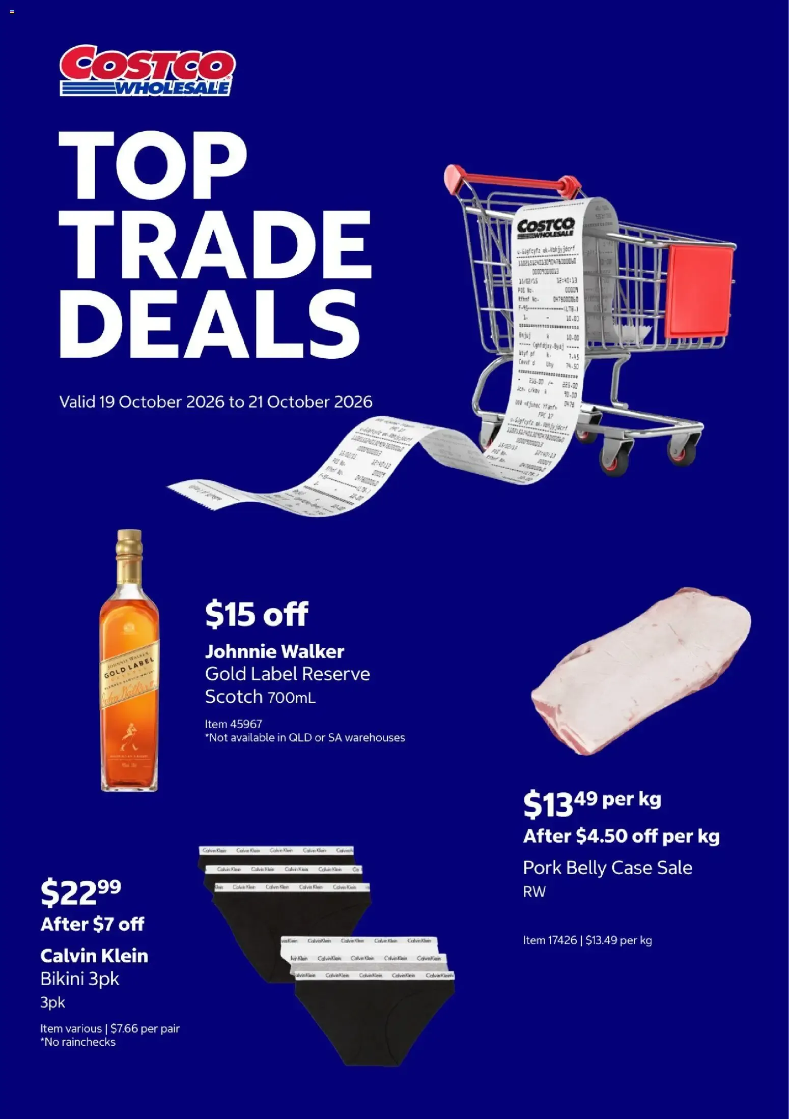 Costco Wholesale Top Trade Deals - Catalogue valid from 19 October to 21 October 2026 - page 1
