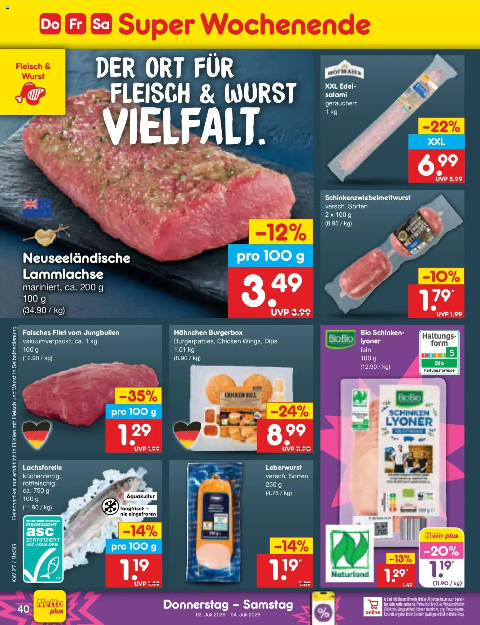 Netto Marken-Discount Prospekt (ab 29.06.2026) » Angebote von 29. Juni bis 4. Juli 2026 - Prospekt seite 58