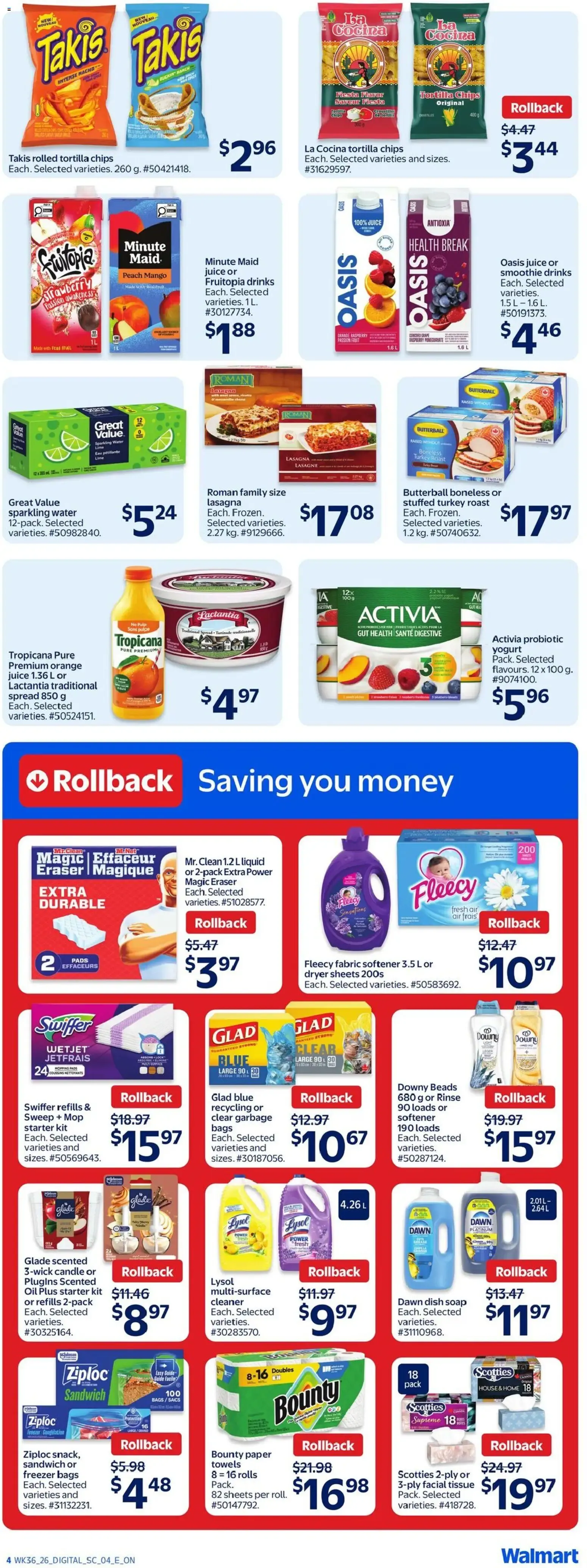 Thanksgiving feast, last year's prices from October 1 to October 7 2026 - flyer page 15