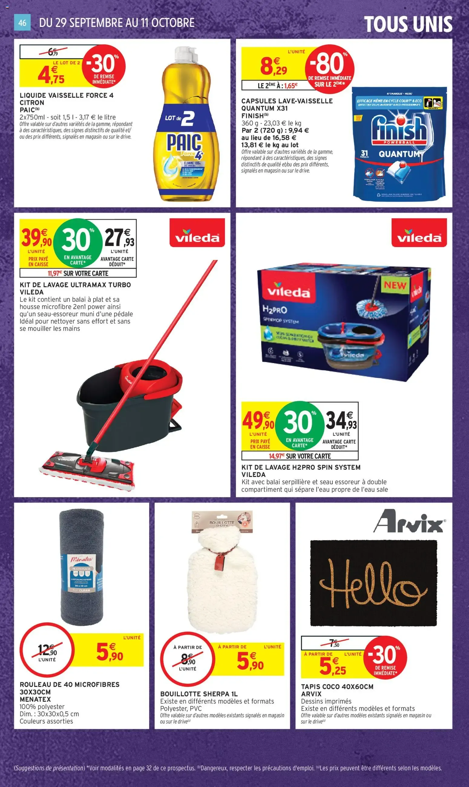 Intermarché - Anniversaire: 100% remboursés en bons d'achat du 29 septembre au 11 octobre 2026 - Catalogue page 38