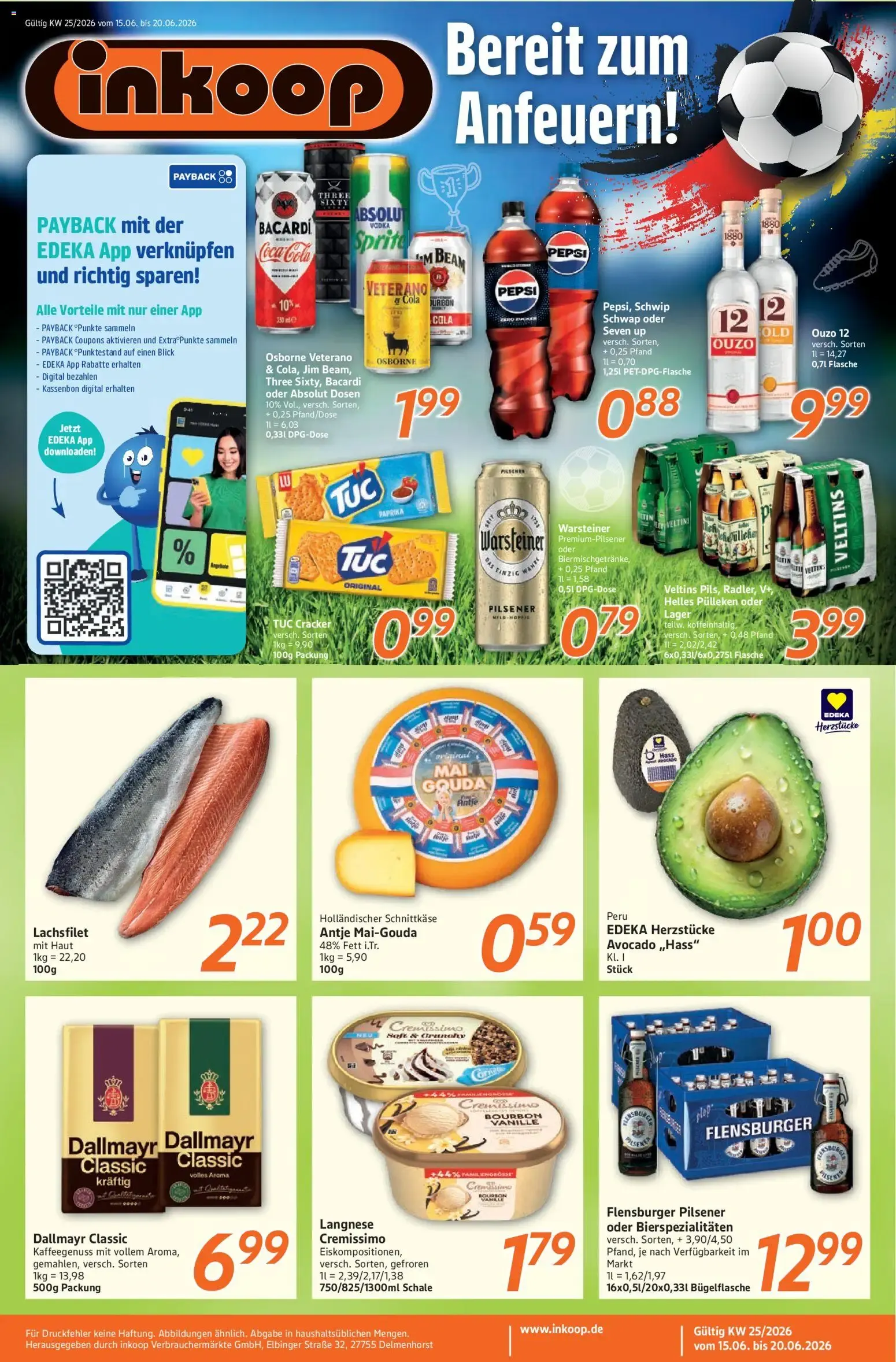 Inkoop Prospekt (ab 15.06.2026) zum Blättern von 15. Juni bis 20. Juni 2026 - Prospekt seite 1