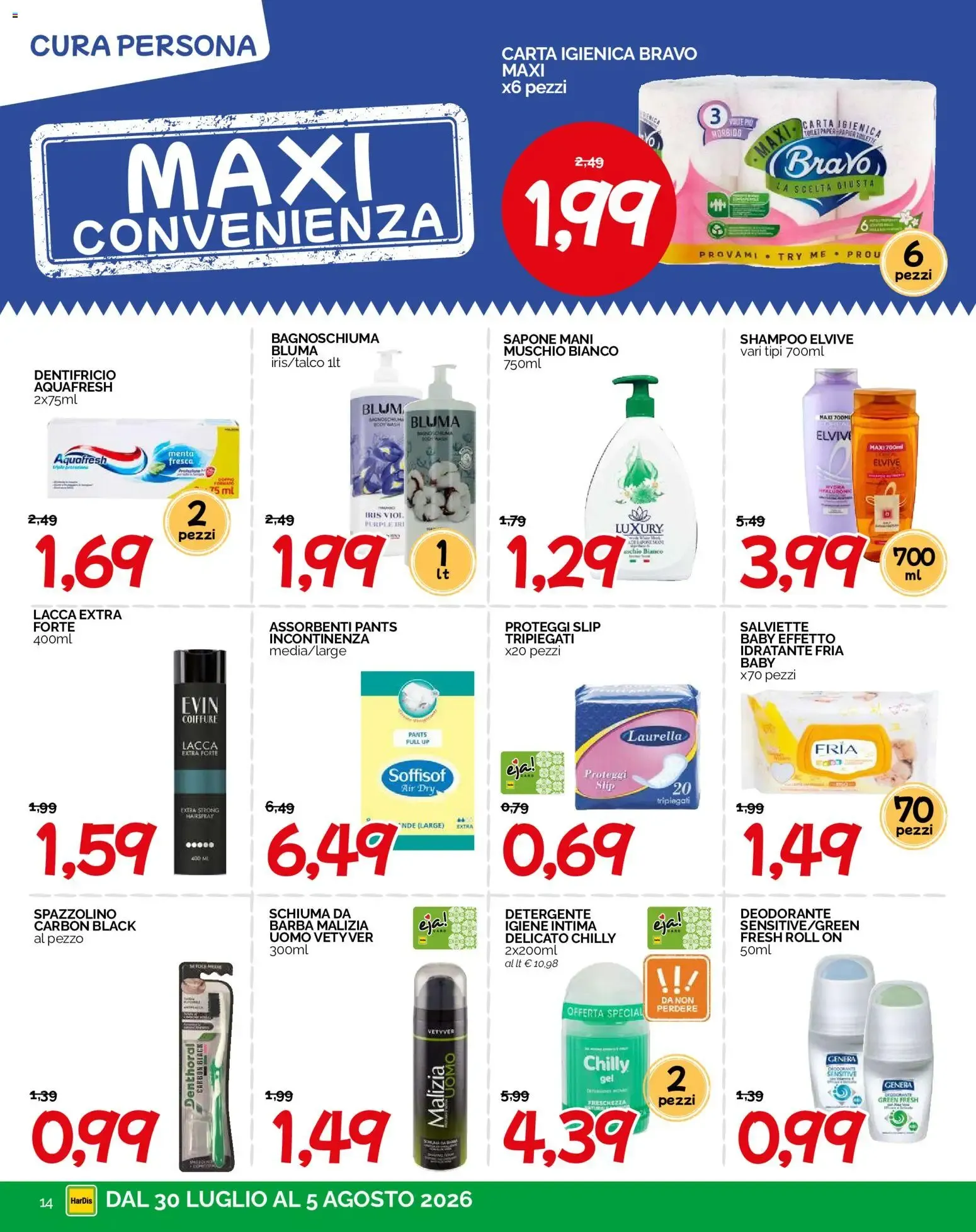 HarDis volantino dal 30/07/2026 - online Offerte da 30 luglio a 5 agosto di 2026 - Pagina del volantino 14