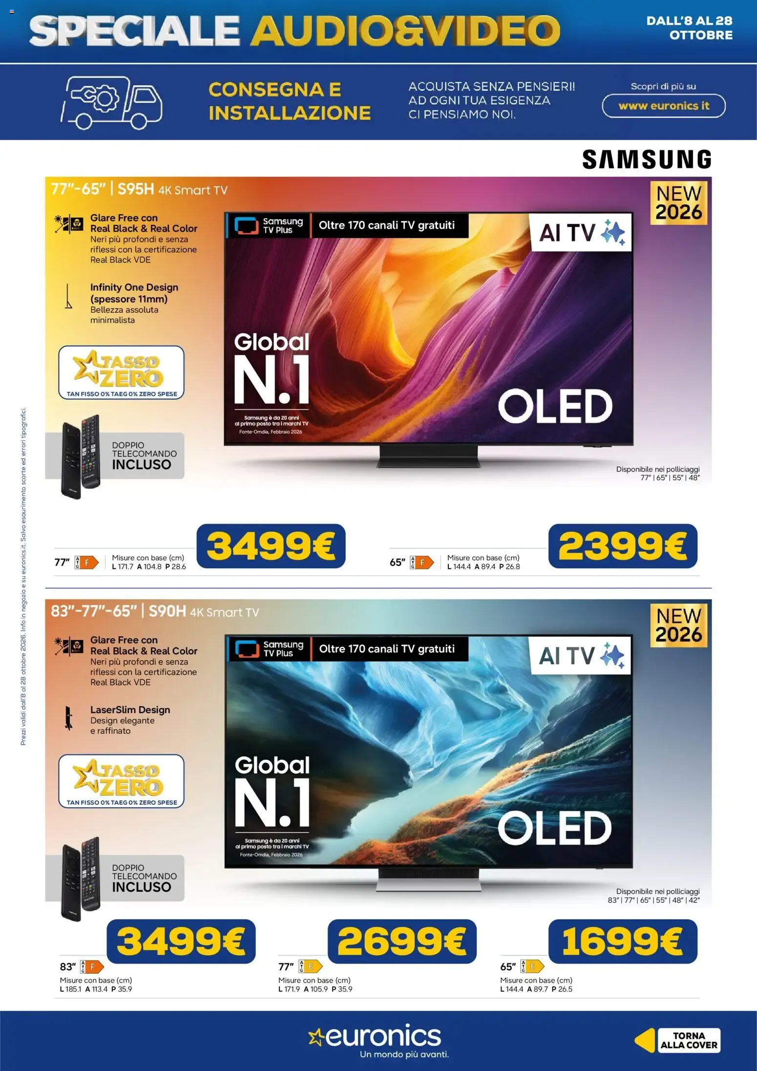 Nuovo Euronics volantino Audio&Video dal 08/10/2026 > offerte anteprima 🛍️ da 8 ottobre a 28 ottobre di 2026 - Pagina del volantino 8