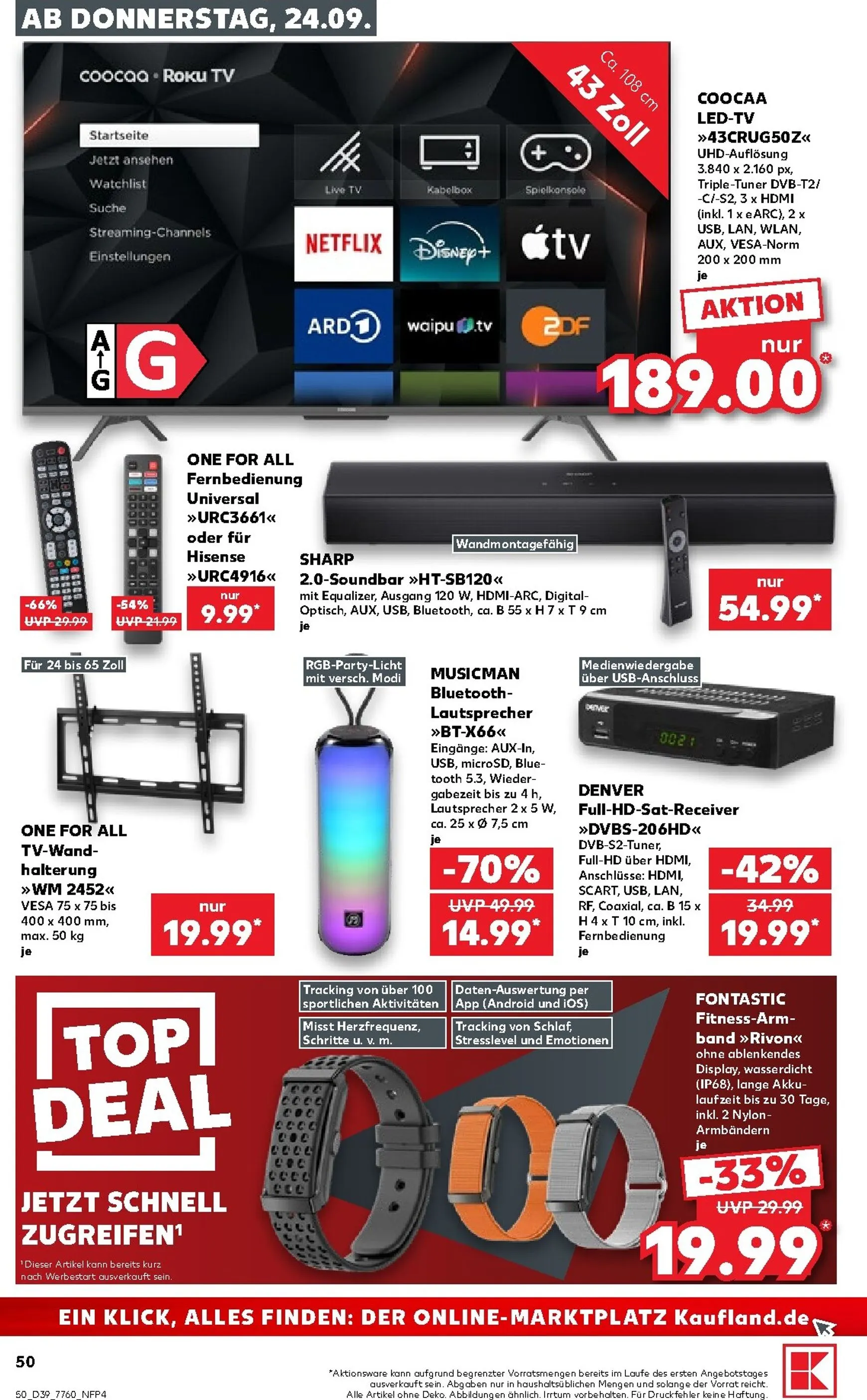 Kaufland Prospekt nächste Woche – von Donnerstag 24.09.2026 bis Mittwoch 30.09.2026 von 24. September bis 30. September 2026 - Prospekt seite 51