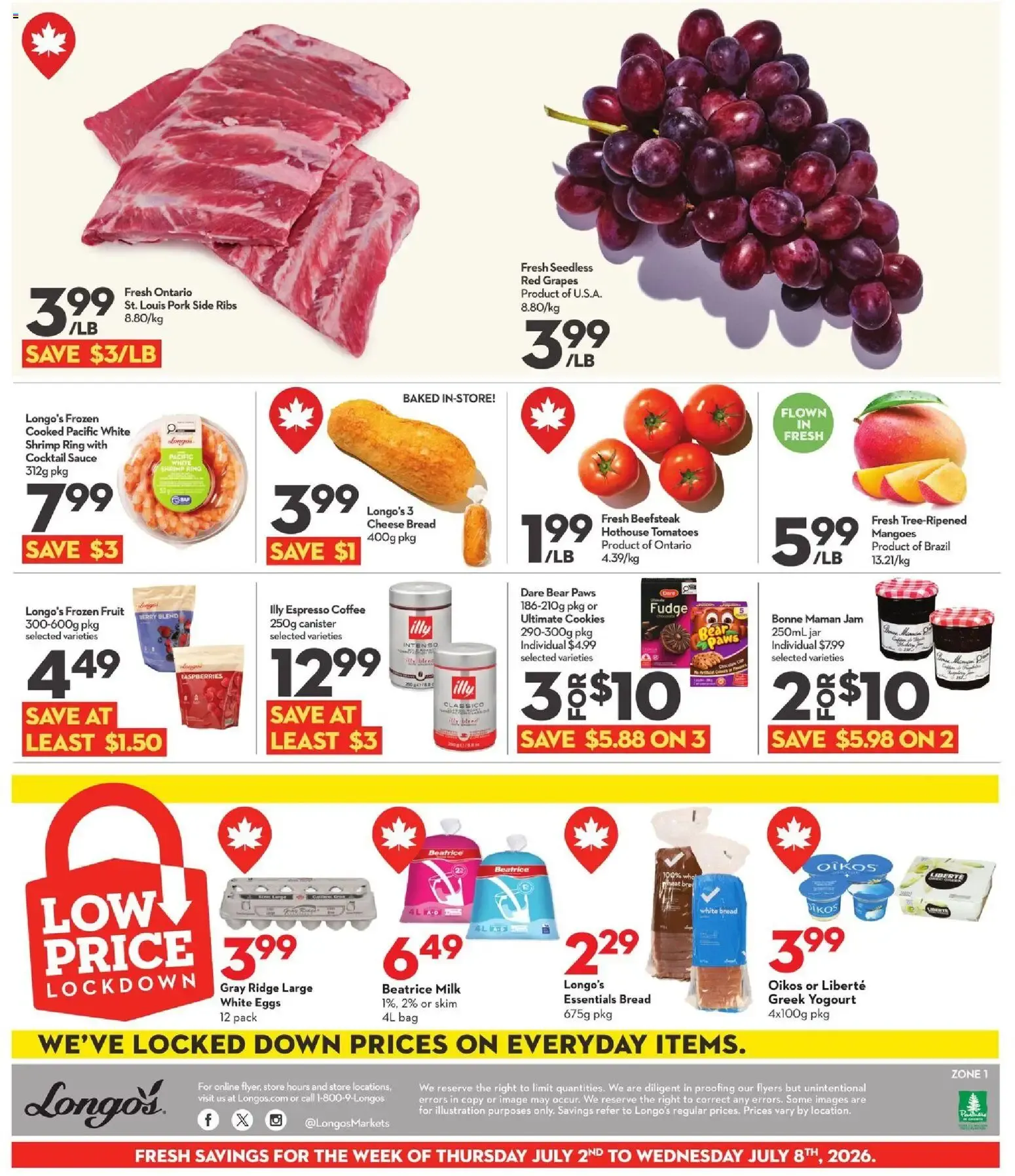 Longo's weekly flyer / circulaire from Jul 2, 2026 > weekly specials & deals from July 2 to July 8 2026 - flyer page 3