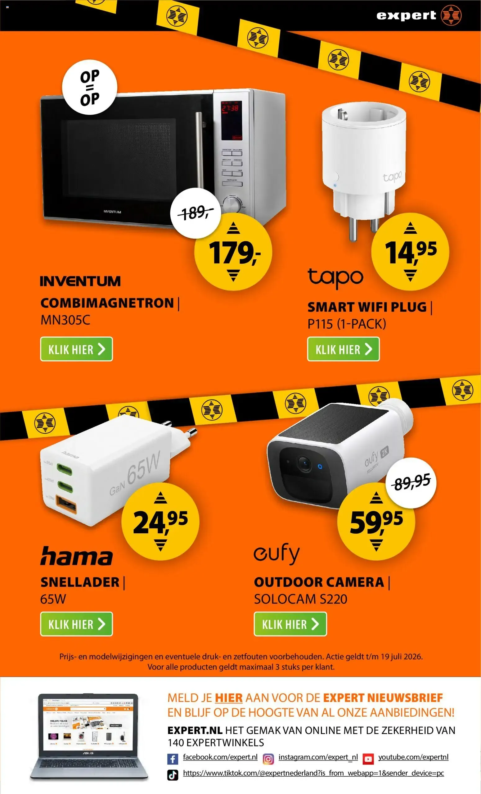 EXPERT ZOMER SALE van 13 juli tot 19 juli 2026 - Folder pagina 19