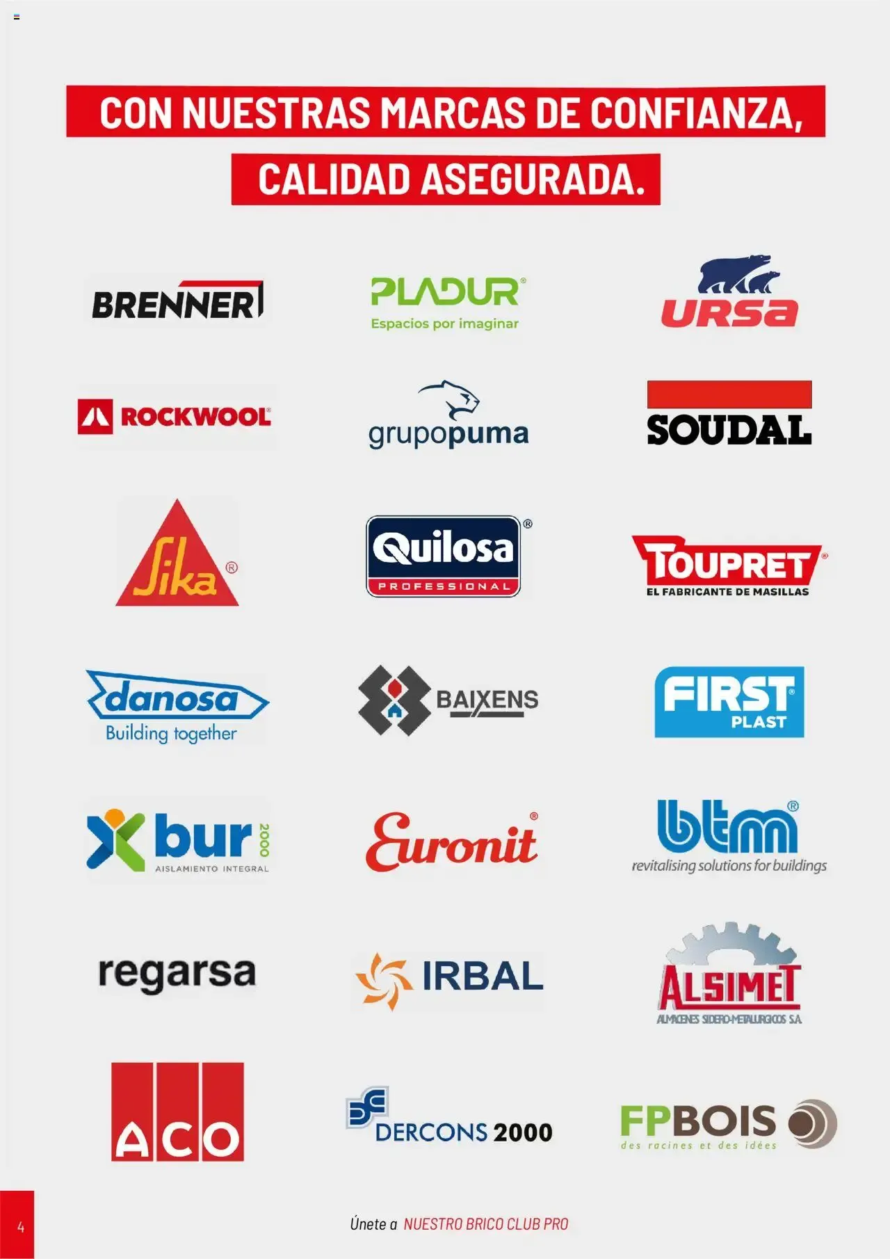 Catálogo de Brico Depôt Catálogo Construcción 2025 1 de abril al 30 de junio 2026 - Página 4
