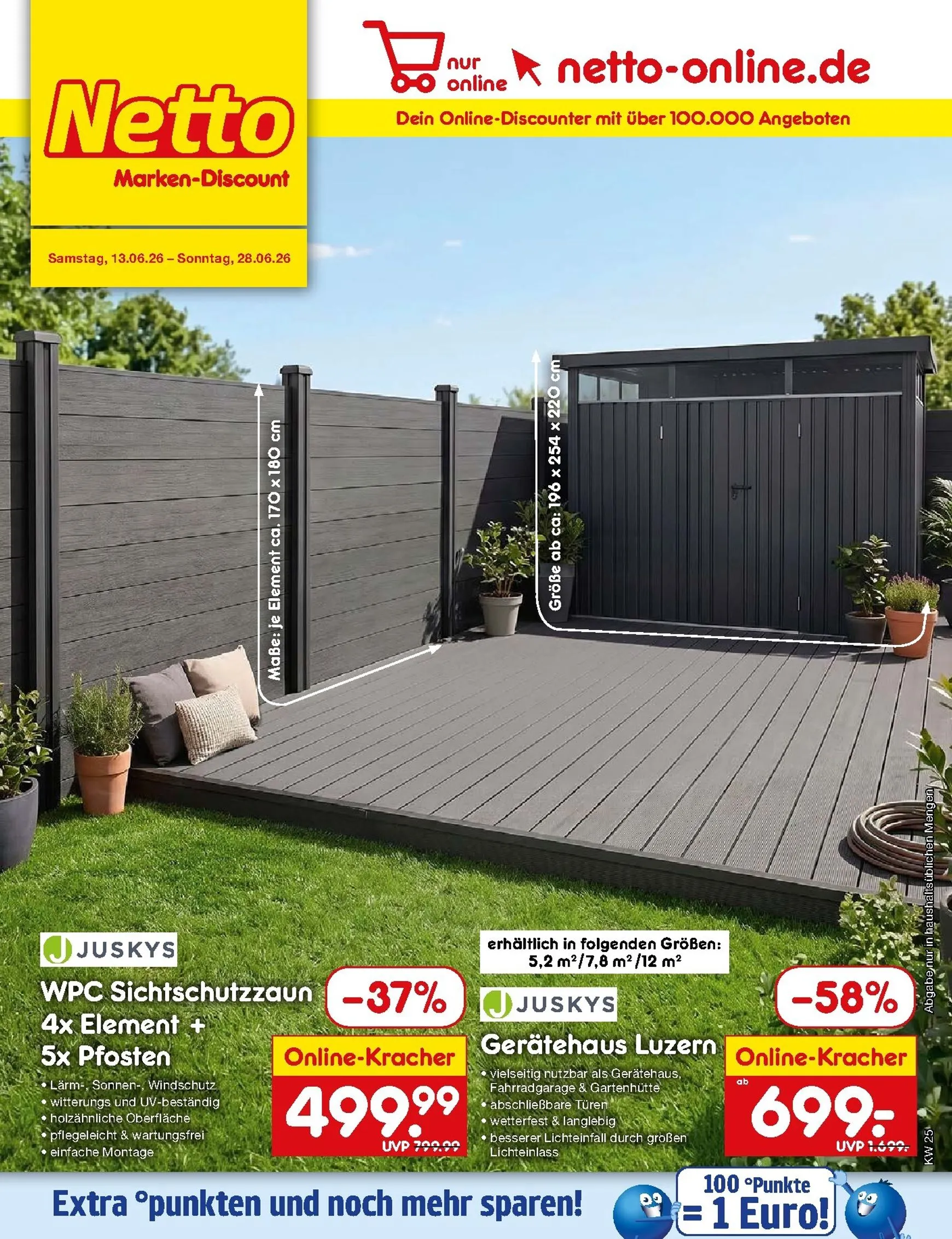 Netto Marken Discount - Online-Sonderangebote Prospekt – von Samstag 13.06.2026 bis Sonntag 28.06.2026 von 13. Juni bis 28. Juni 2026 - Prospekt seite 1