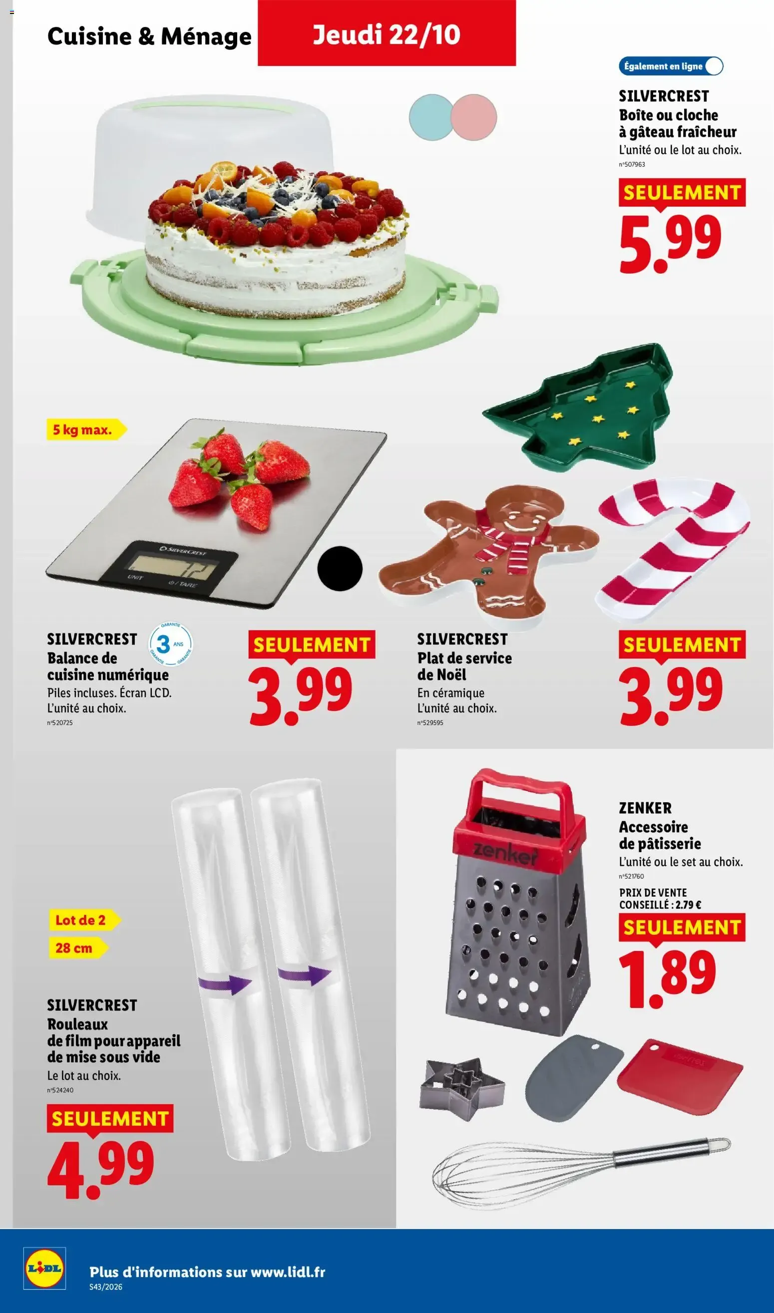Lidl: Le Moins Toujours Plus du 22 octobre au 28 octobre 2026 - Catalogue page 46