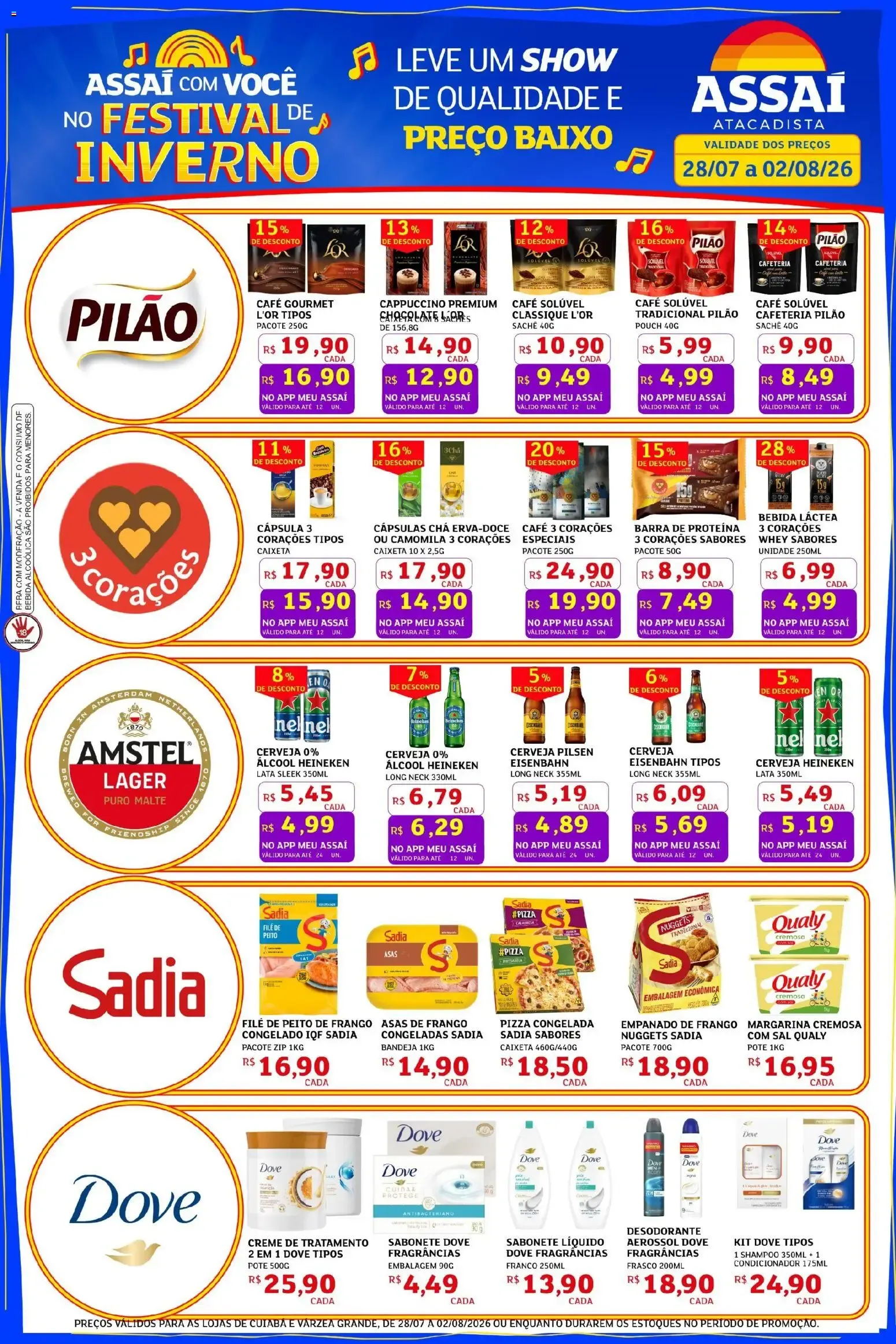 Encarte de Assaí Atacadista - Festival de Inverno 28 de julho até 2 de agosto 2026 - Pagina 1