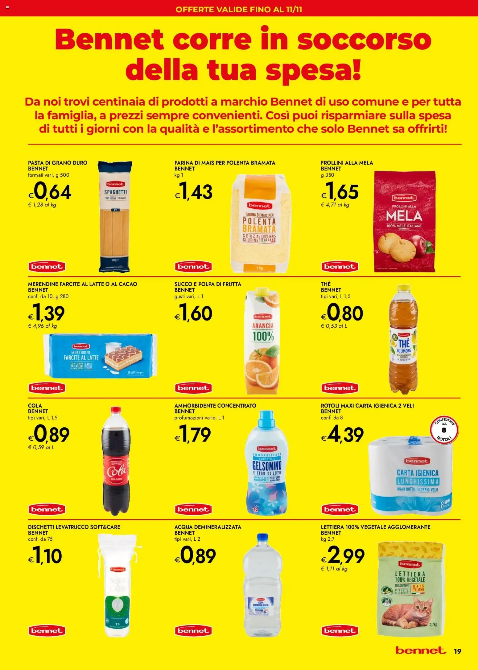 Nuovo bennet volantino Cioccolato che bontà dal 29/10/2026 > offerte anteprima 🛍️ da 29 ottobre a 11 novembre di 2026 - Pagina del volantino 19