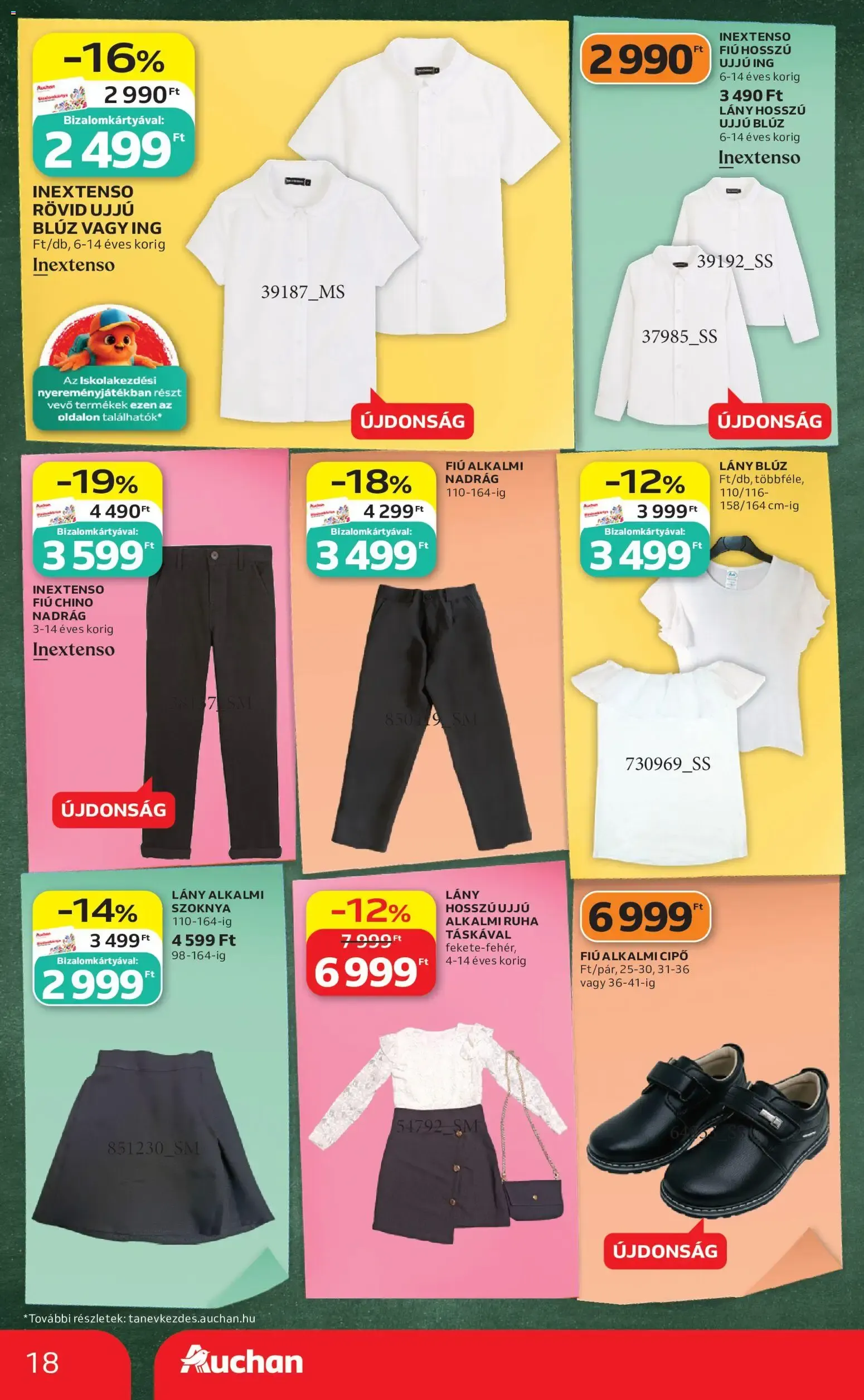 Katalógus Auchan Iskolakezdés ajánlatok - 2026.07.30. -tól/töl > akció, lapozható szórólap 🛍️ július 30.-tól augusztus 5.-ig 2026. - Oldal 18