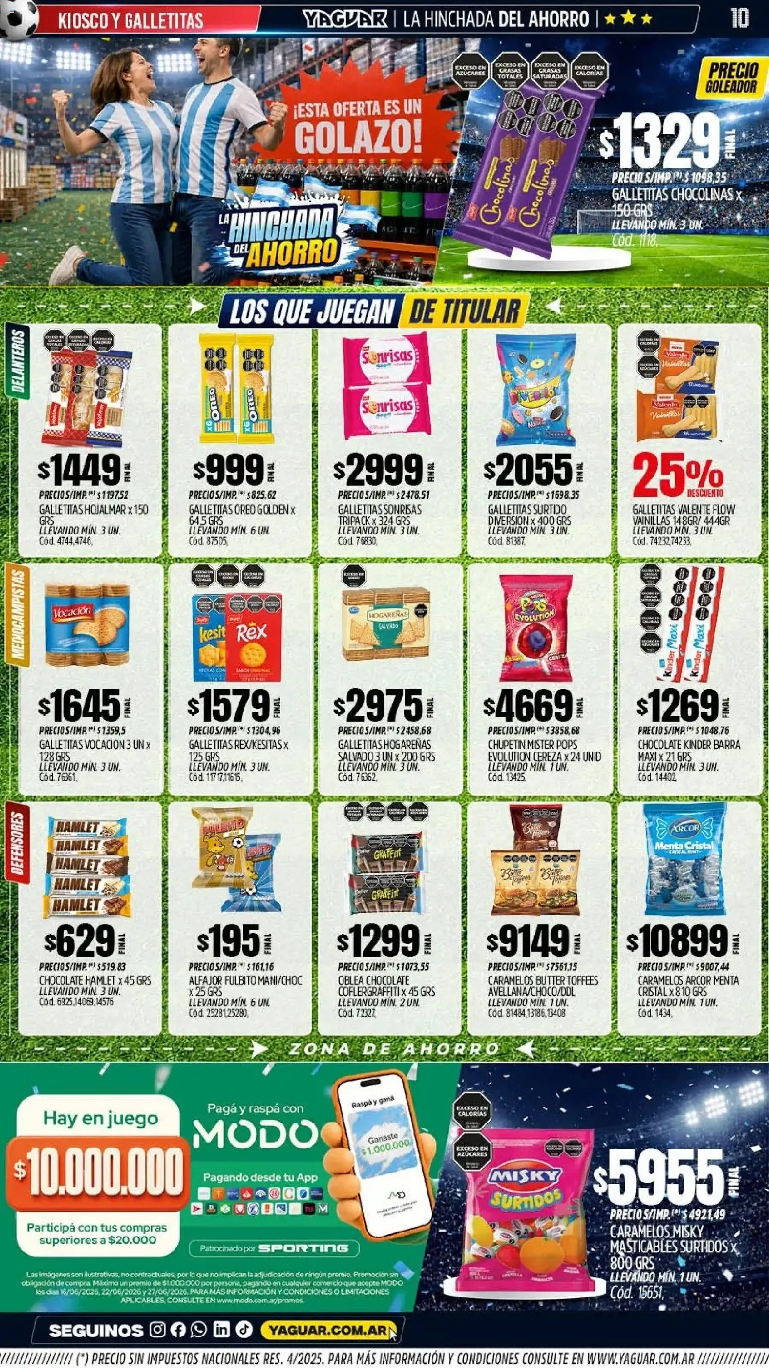 Ofertas de Mayorista Yaguar - La Hinchada del Ahorro 15 de junio al 20 de junio 2026 - Página 9 del catálogo