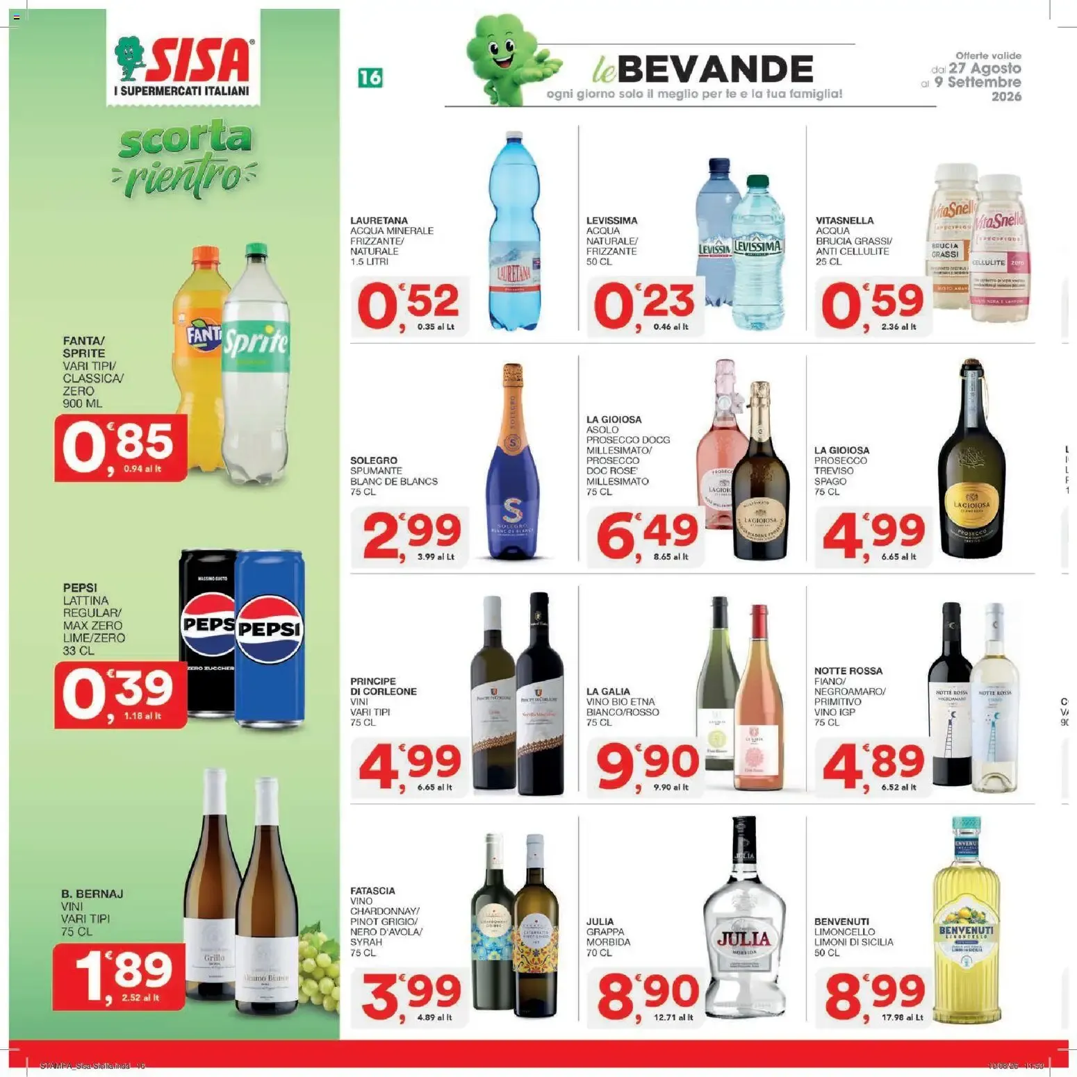 Nuovo SISA volantino dal 27/08/2026 > offerte anteprima 🛍️ da 27 agosto a 9 settembre di 2026 - Pagina del volantino 16