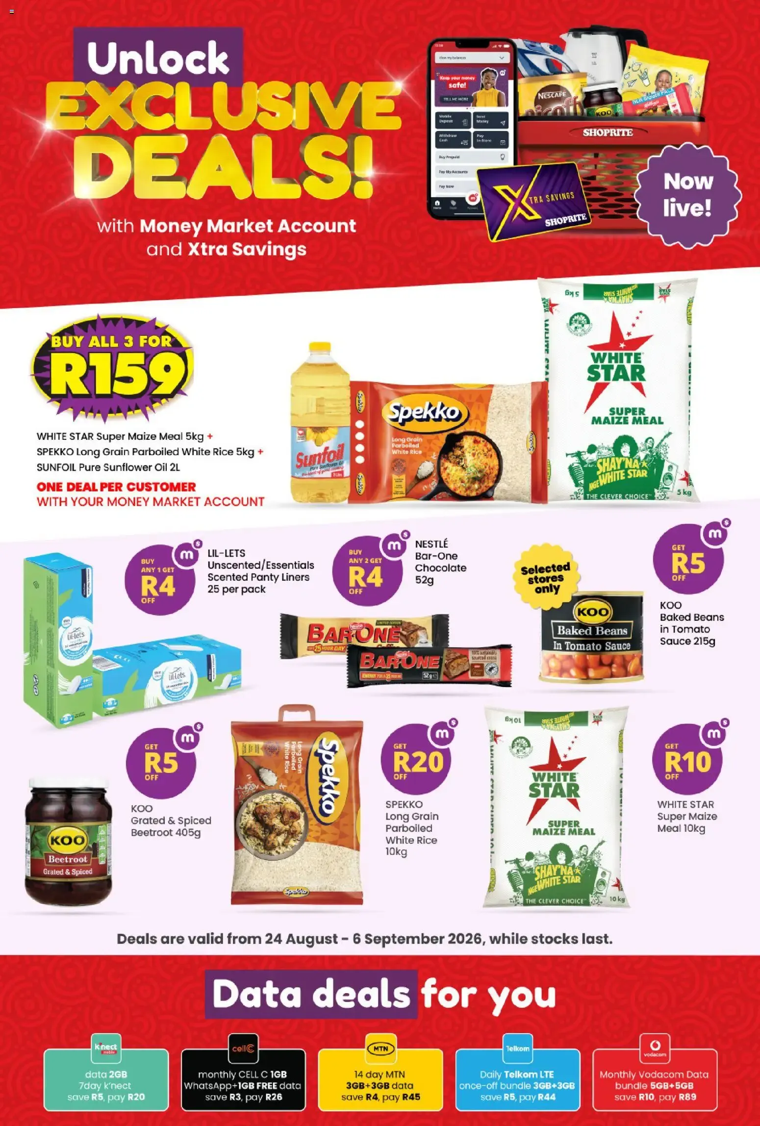 Shoprite - Money Market Exclusive Xtra Savings (24/08/2026 - 06/09/2026) → Online Catalogue