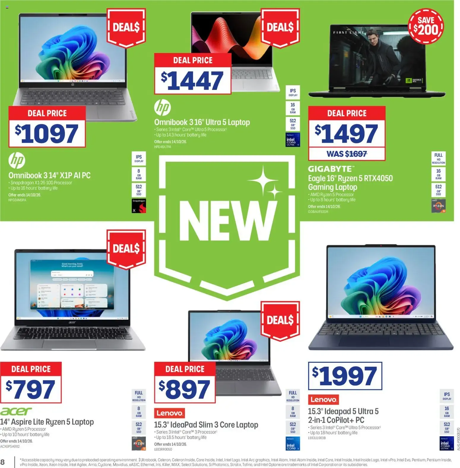 Officeworks catalogue - 01/10/2026 > weekly / monthly specials - Catalogue valid from 1 October to 14 October 2026 - page 8