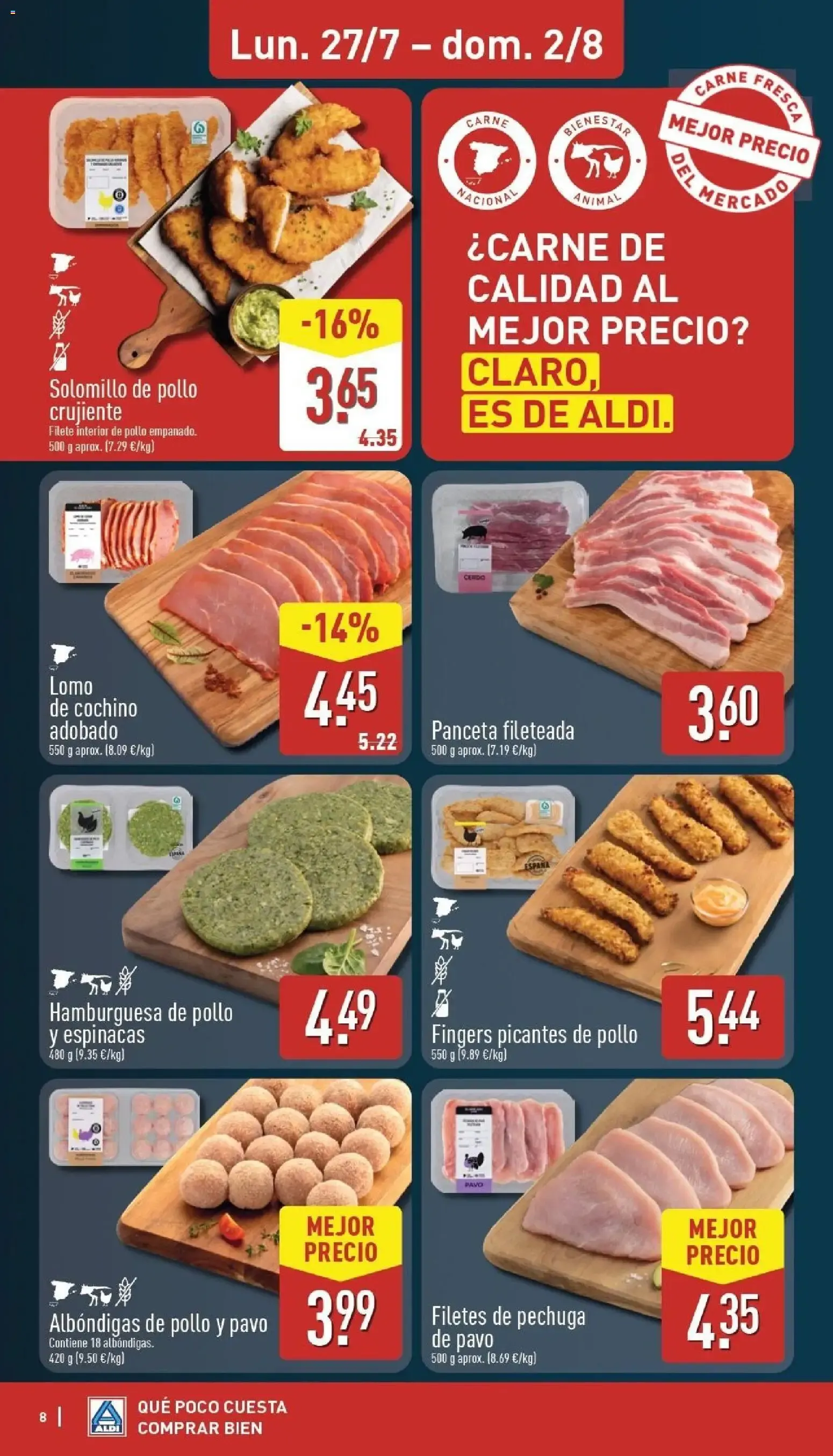 Catálogo de Aldi: Frescura a precios para tirarse a la piscina 27 de julio al 2 de agosto 2026 - Página 8