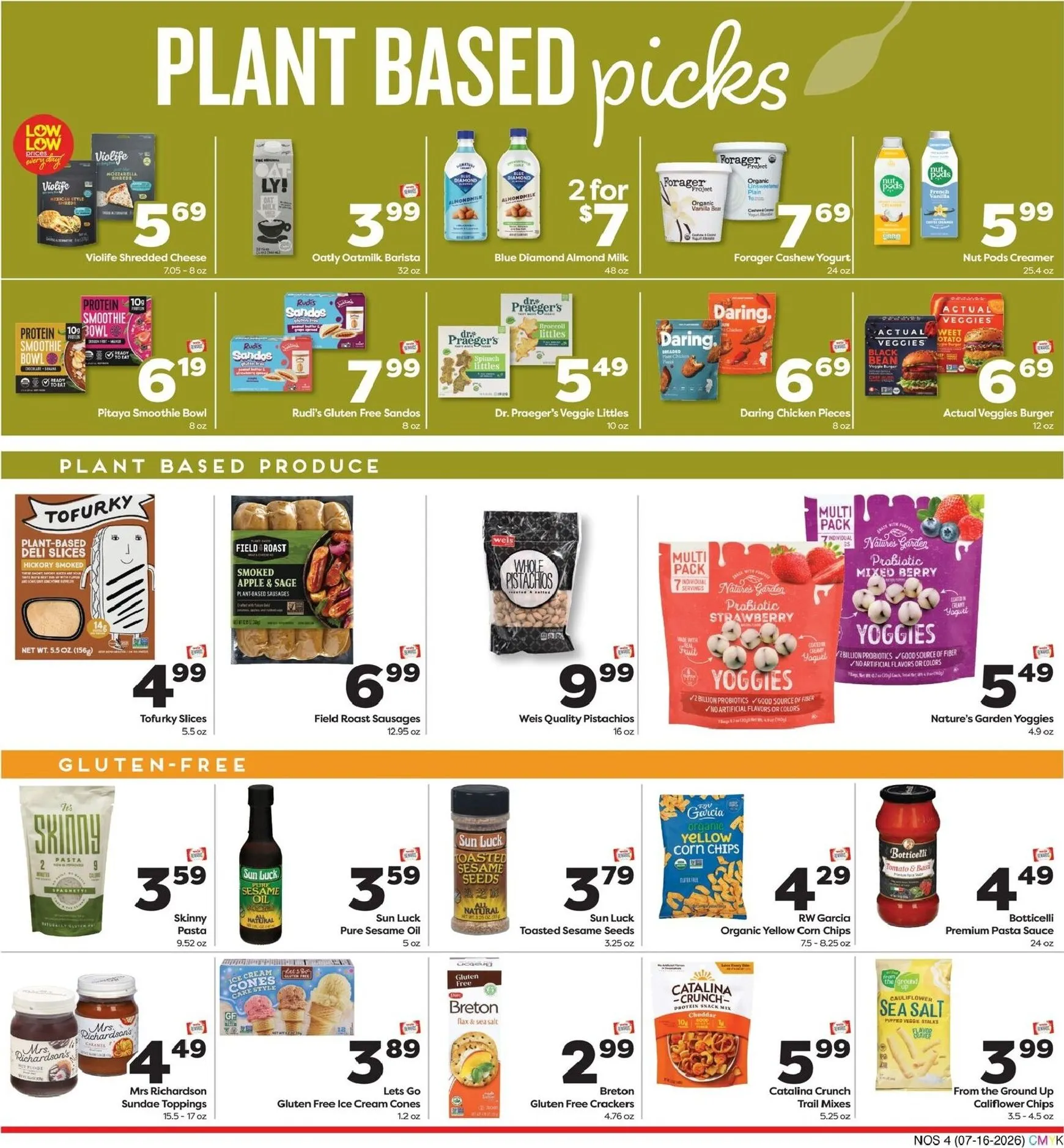 Weekly ad Current Weis Markets - Natural & Organic leaflet valid from Thursday 07/16/2026 to Wednesday 08/12/2026 from July 16 to August 12 2026 - Page 4